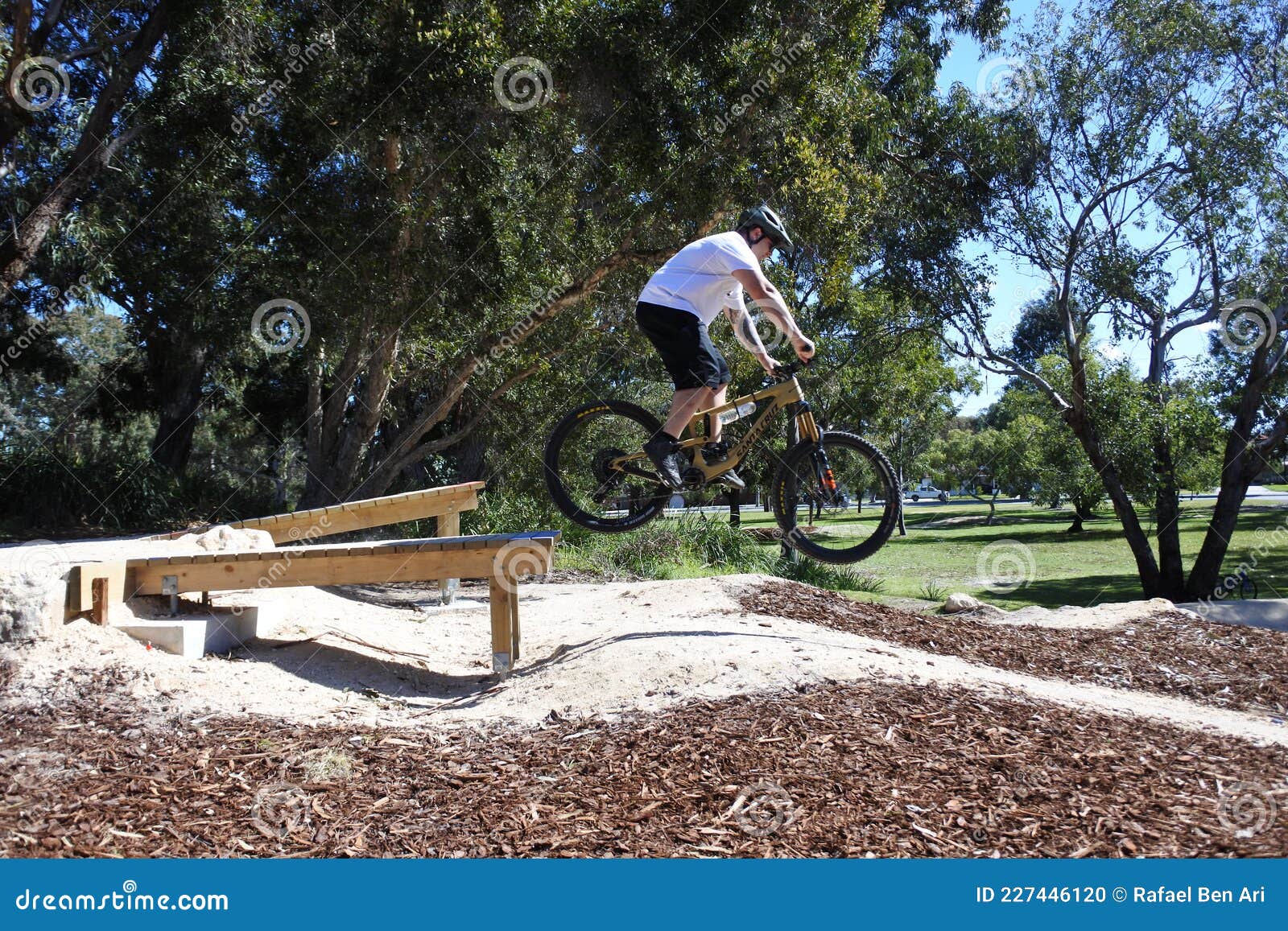 Ciclistas Bmx Saltan De Un Trozo De Madera En Un Parque Público Al Aire  Libre Imagen editorial - Imagen de rampa, hombre: 227446120