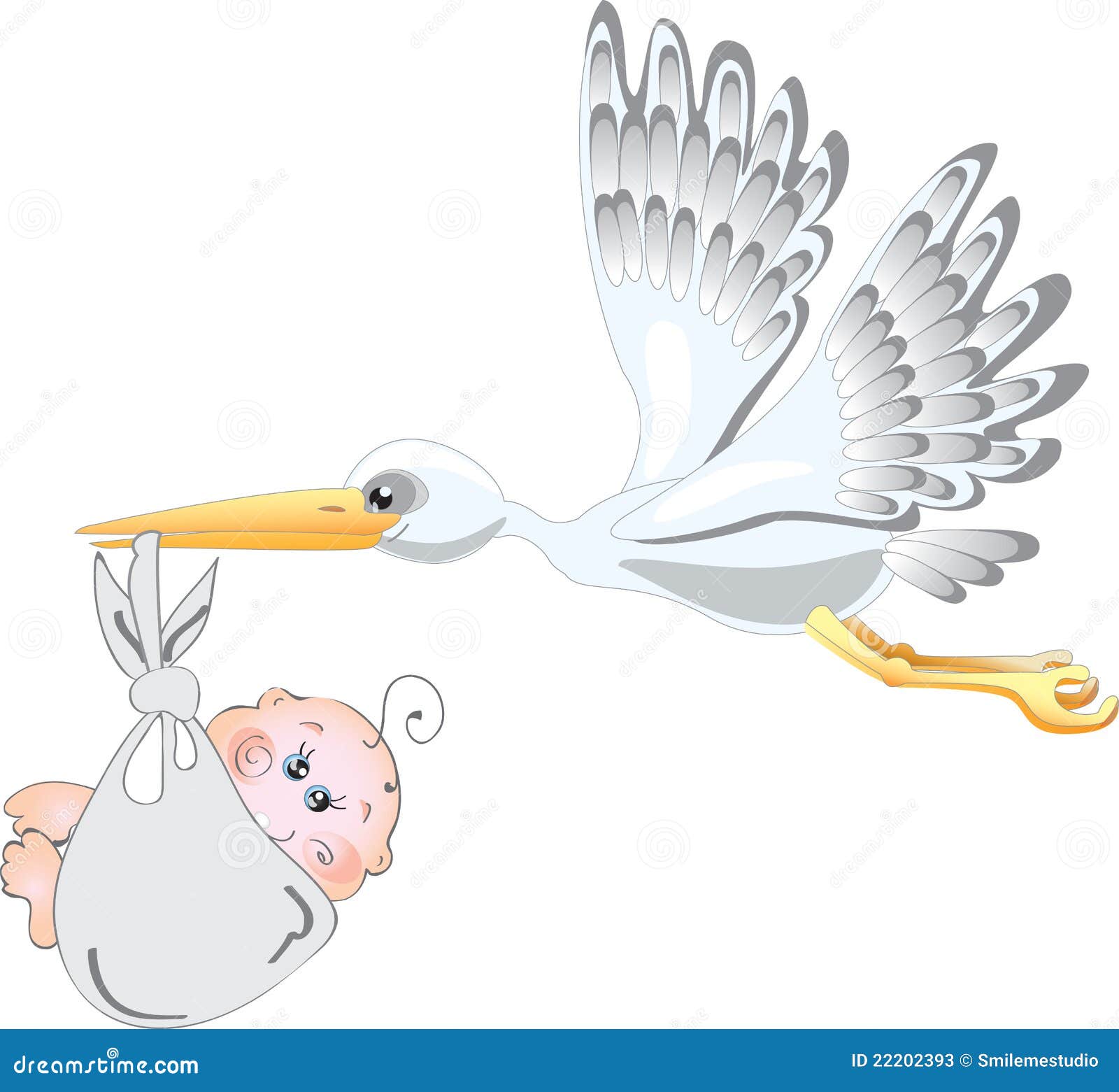 Cicogna Gonfiabile 75 Cm Per Feste - Decorazione Colorata Per Nascite E Baby Shower - Foto 6