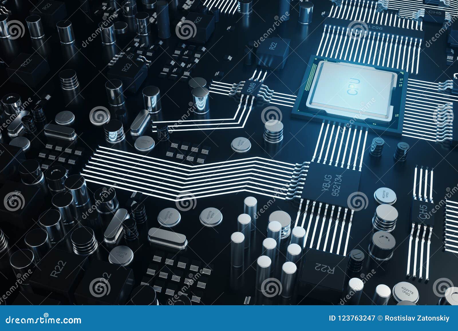 cicruit board, artificial intelligence, ai, neural network concept. technology background, tech science background