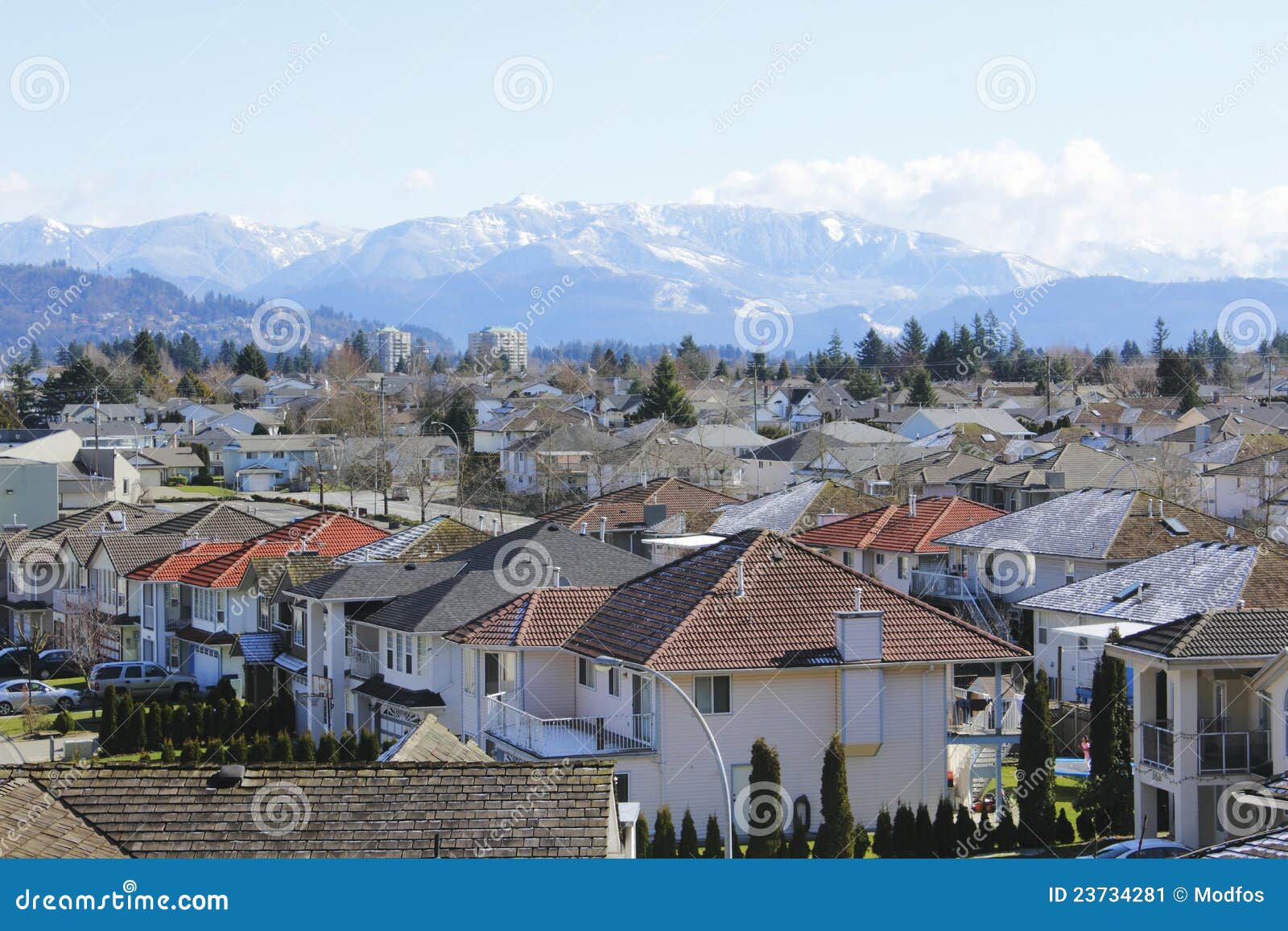 Cidade de Abbotsford imagem de stock. Imagem de comunidade 23734281