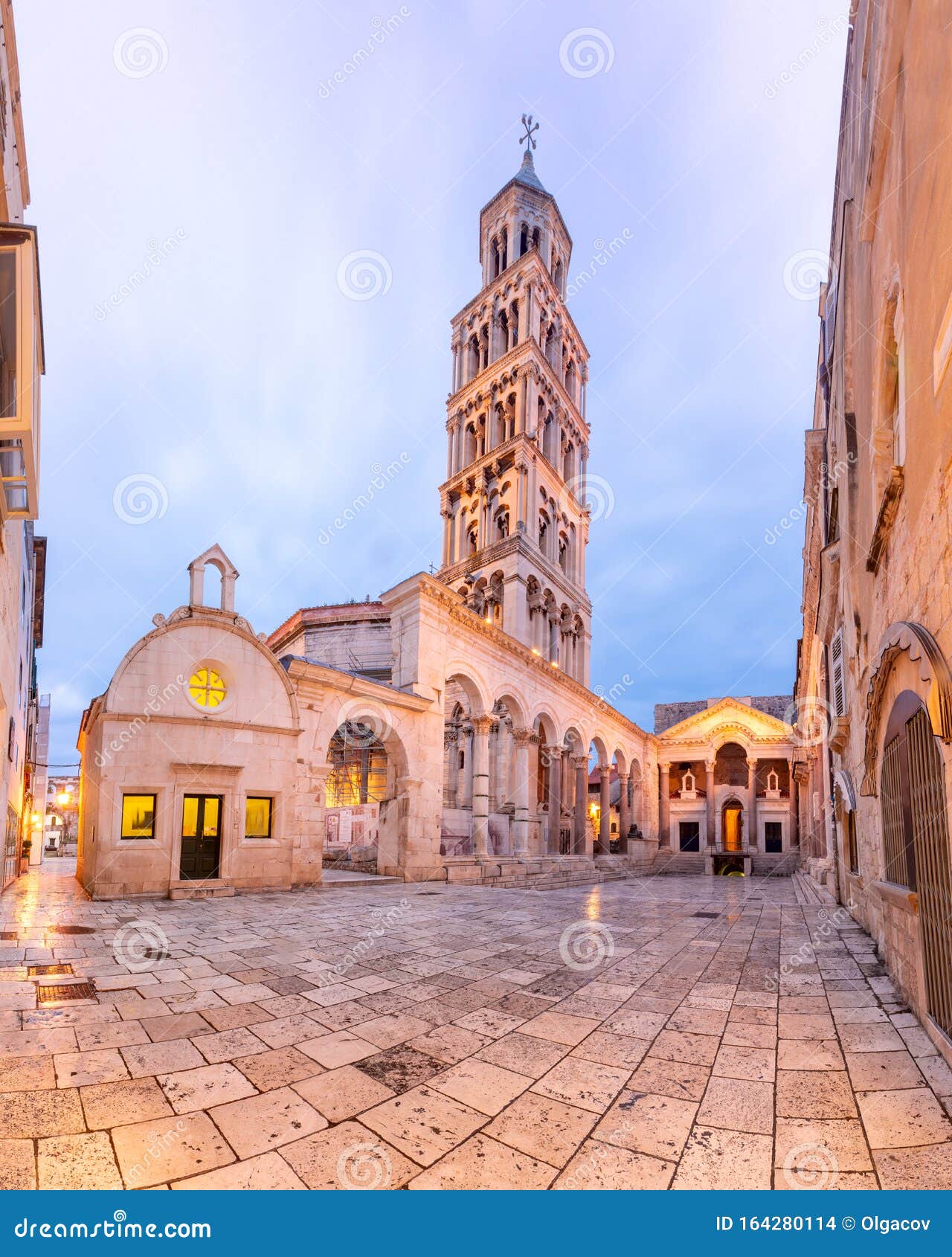 Vista panorâmica para split croácia