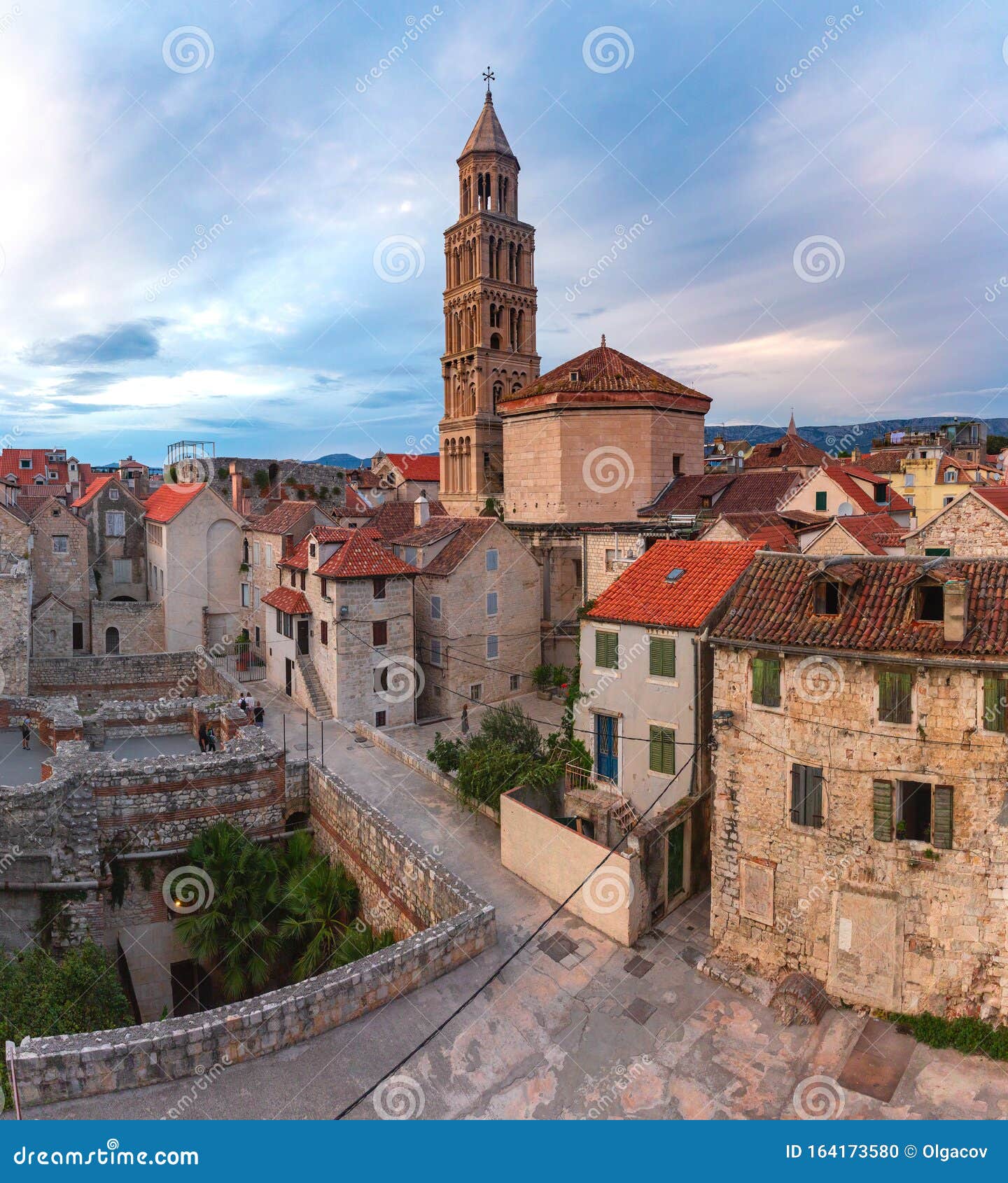 Cidade Velha De Split, Croácia Foto de Stock - Imagem de cidade