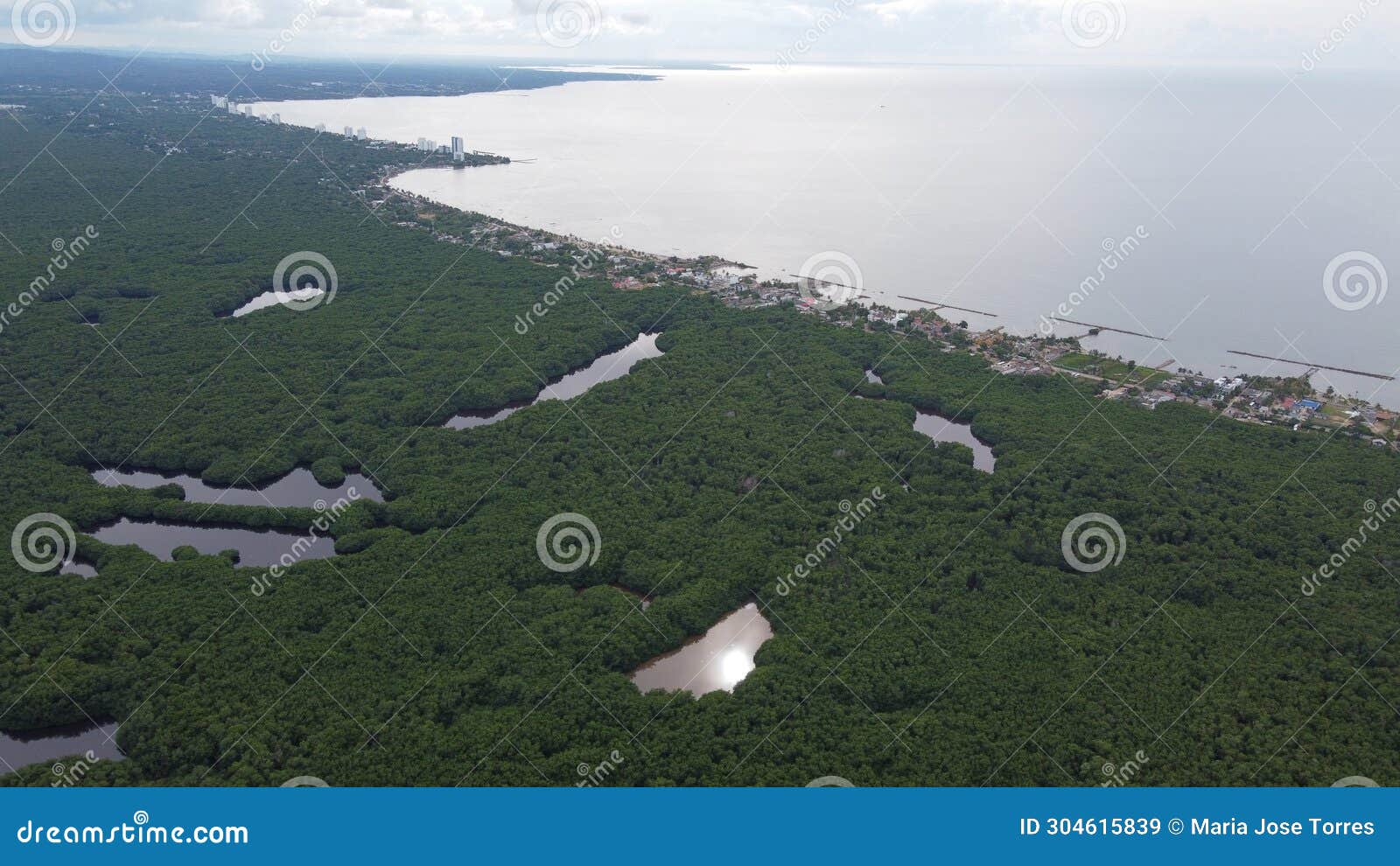 cienaga la caimanera landscape photography with drone over colombia
