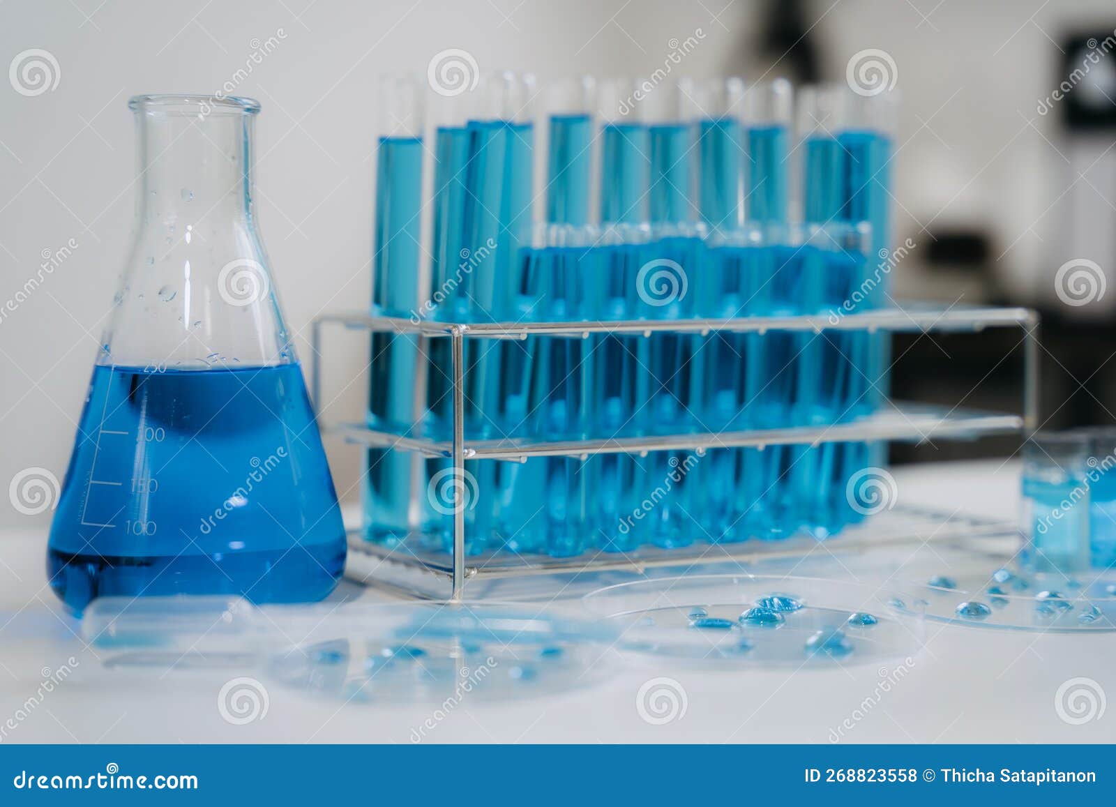 Cience Lab Test Tubes, Lab Equipment Stock Photo Image of microbiology, test 268823558