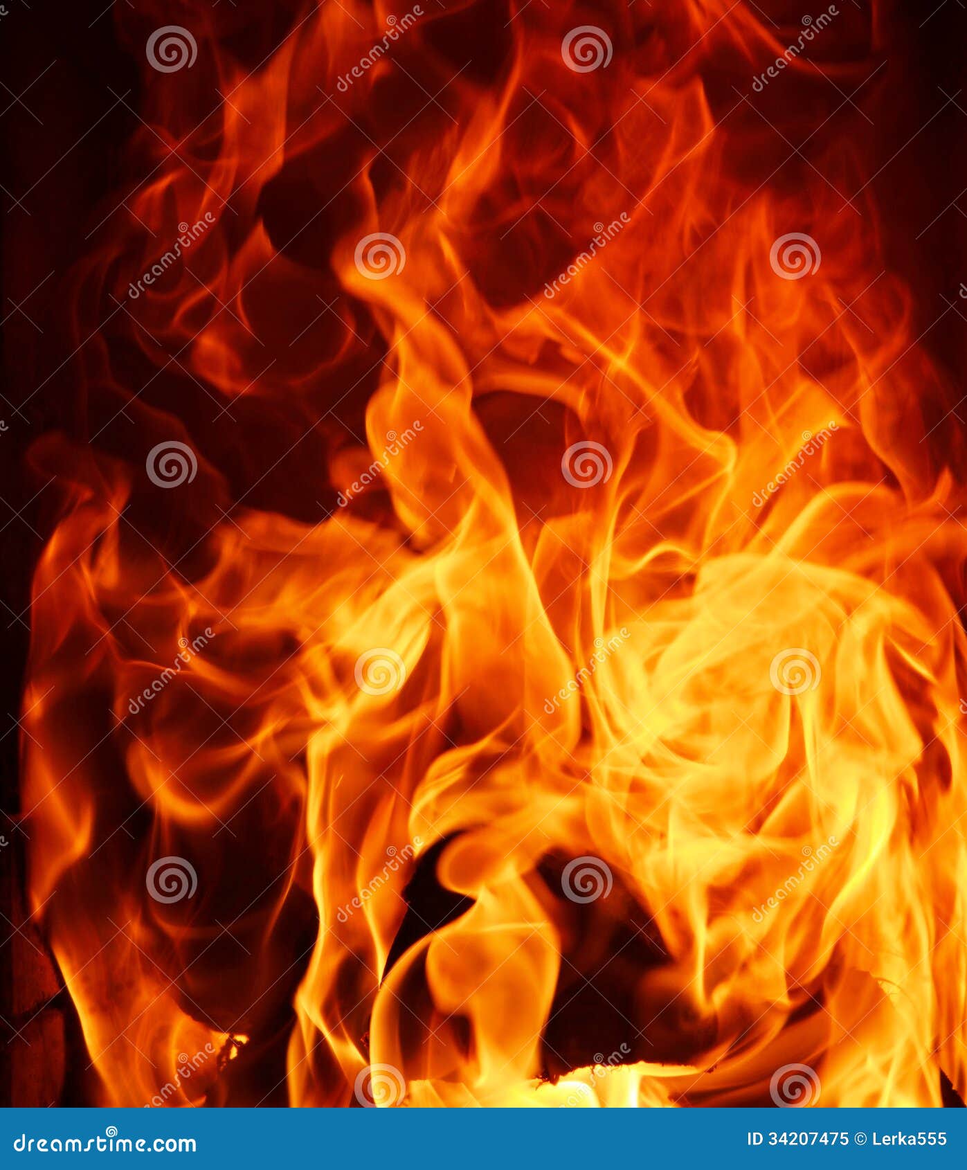 Cierre de fuego y llamas Pared PosterCasa Pared Arte Imagen de decoración del hogar