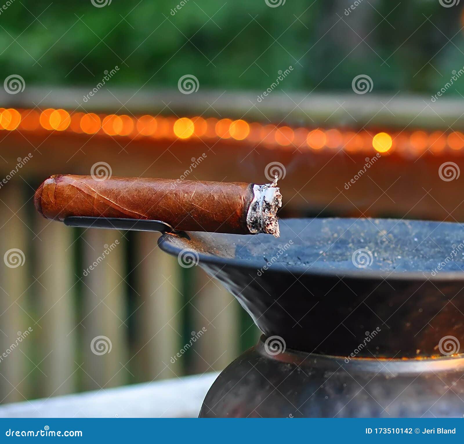 Cigar in the Evening on the Deck Stock Photo Image of isolated, brown