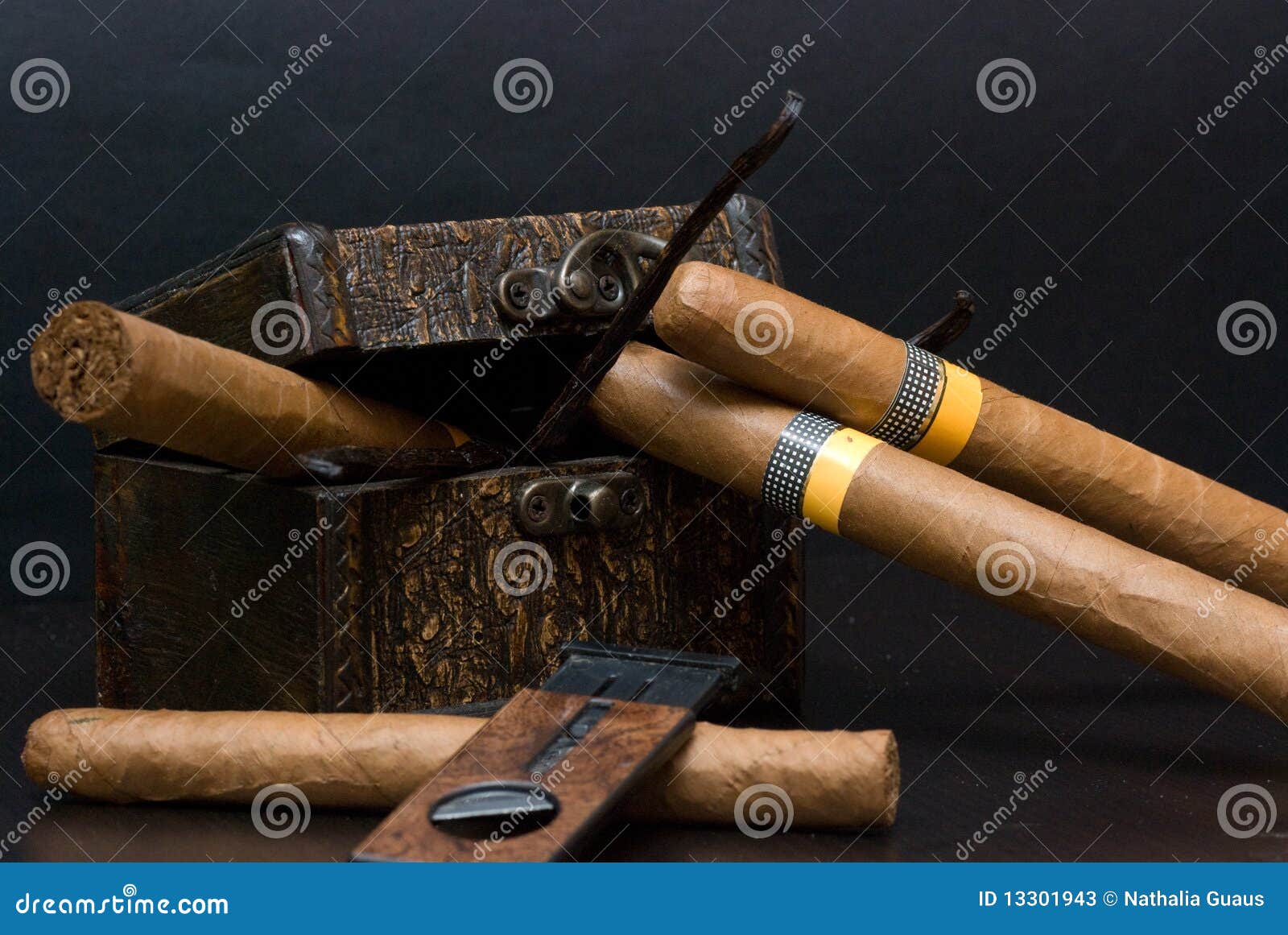 Cigare cubain image stock. Image du cadre, cigarette - 13301943