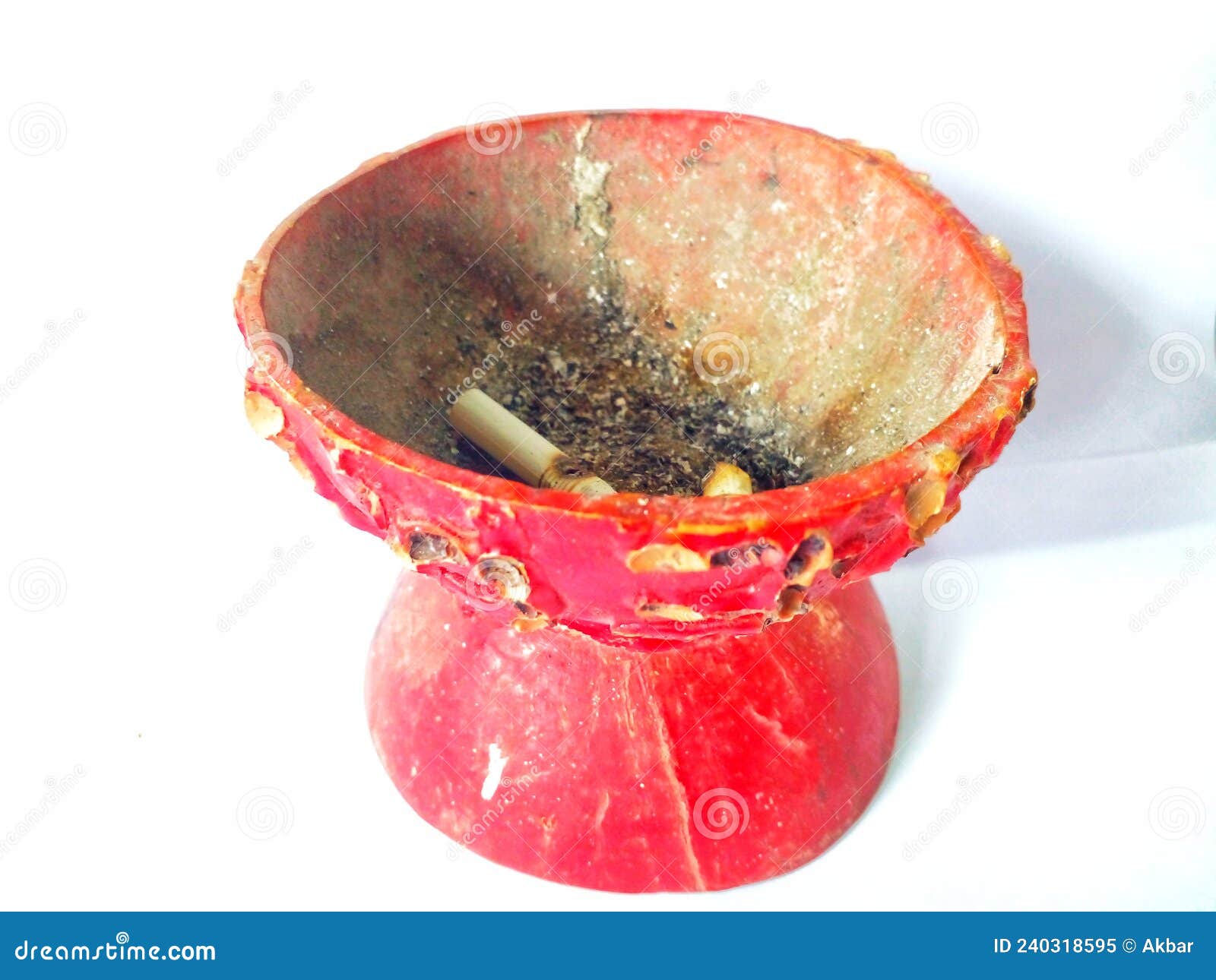 Cigarette Ashtray Made of Clay Stock Image Image of ashtray