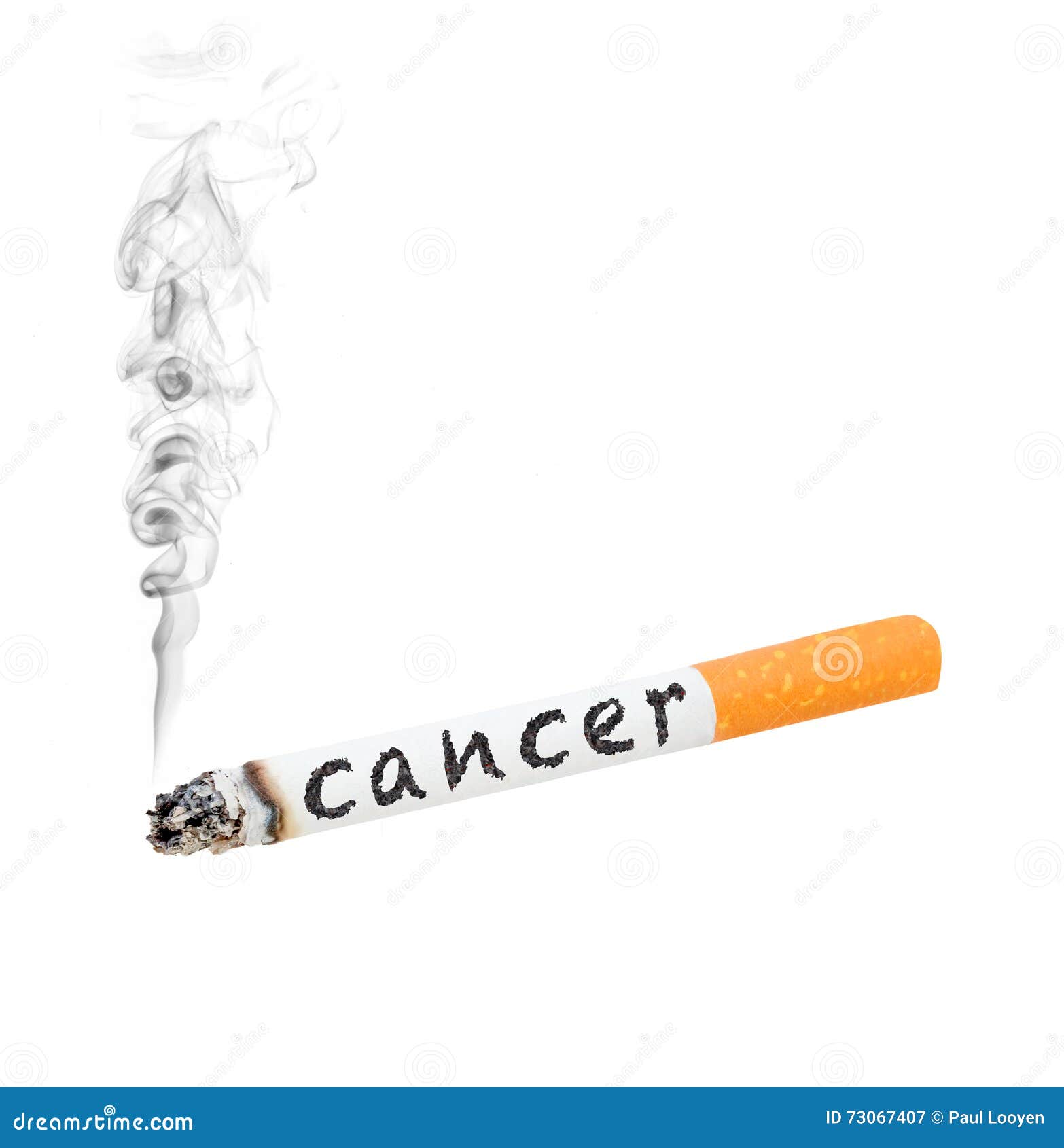Cigarette cancer stock image. Image of isolated, issues 73067407