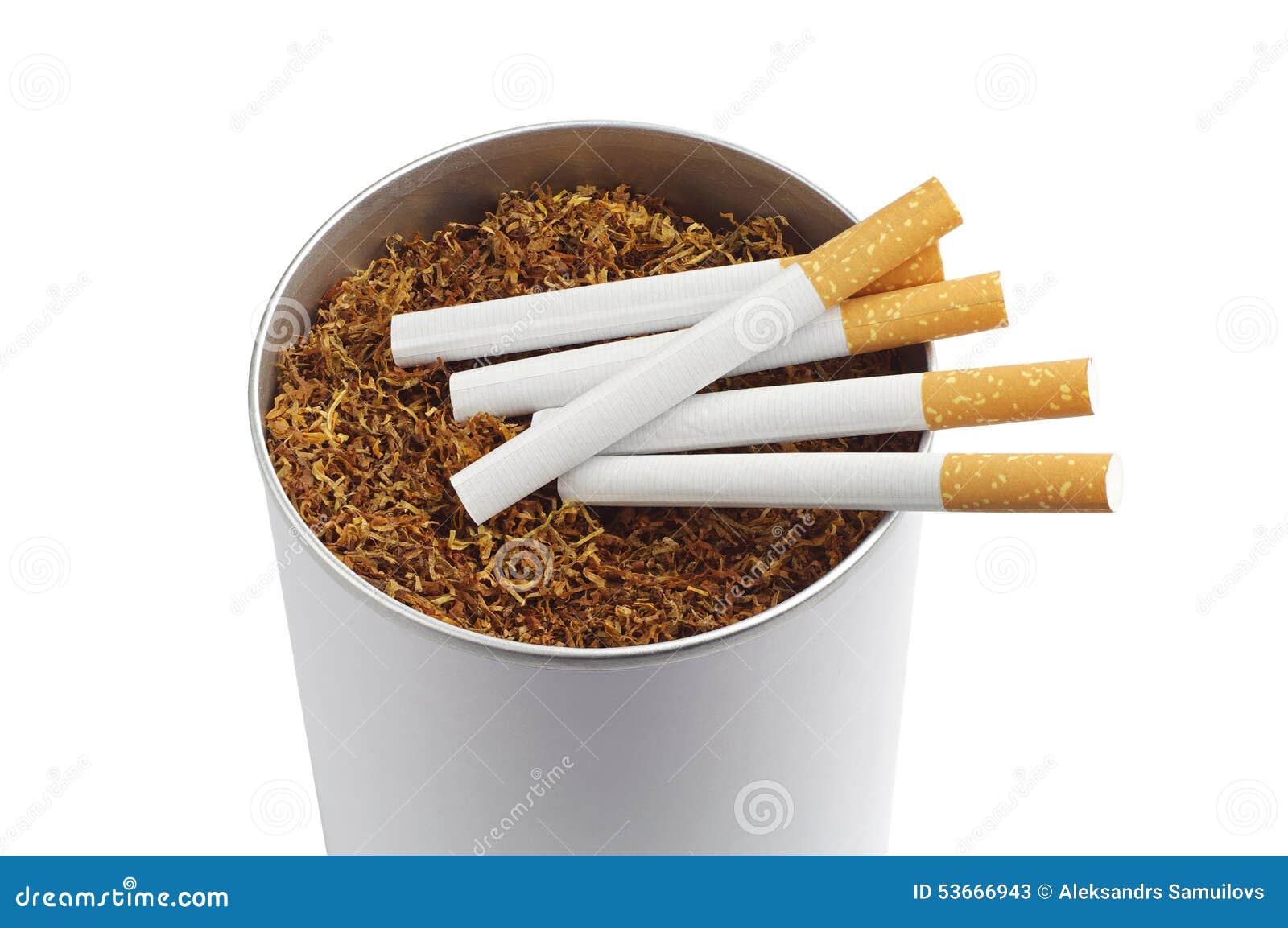 Cigarette Et Tabac Dans Le Pot Image stock Image du habitude, tabac