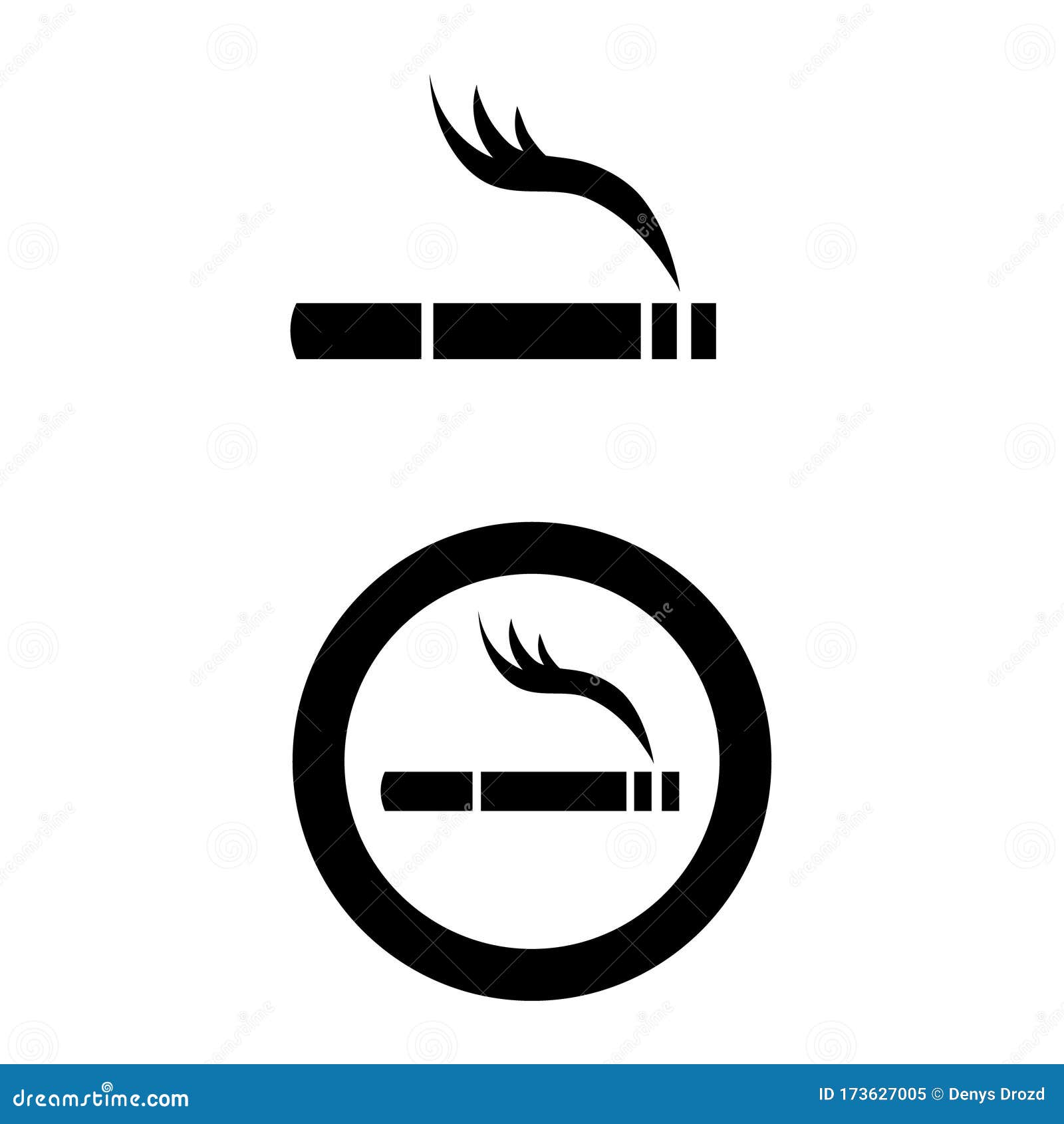 cigarette icon . smoke  sign.  for web sites