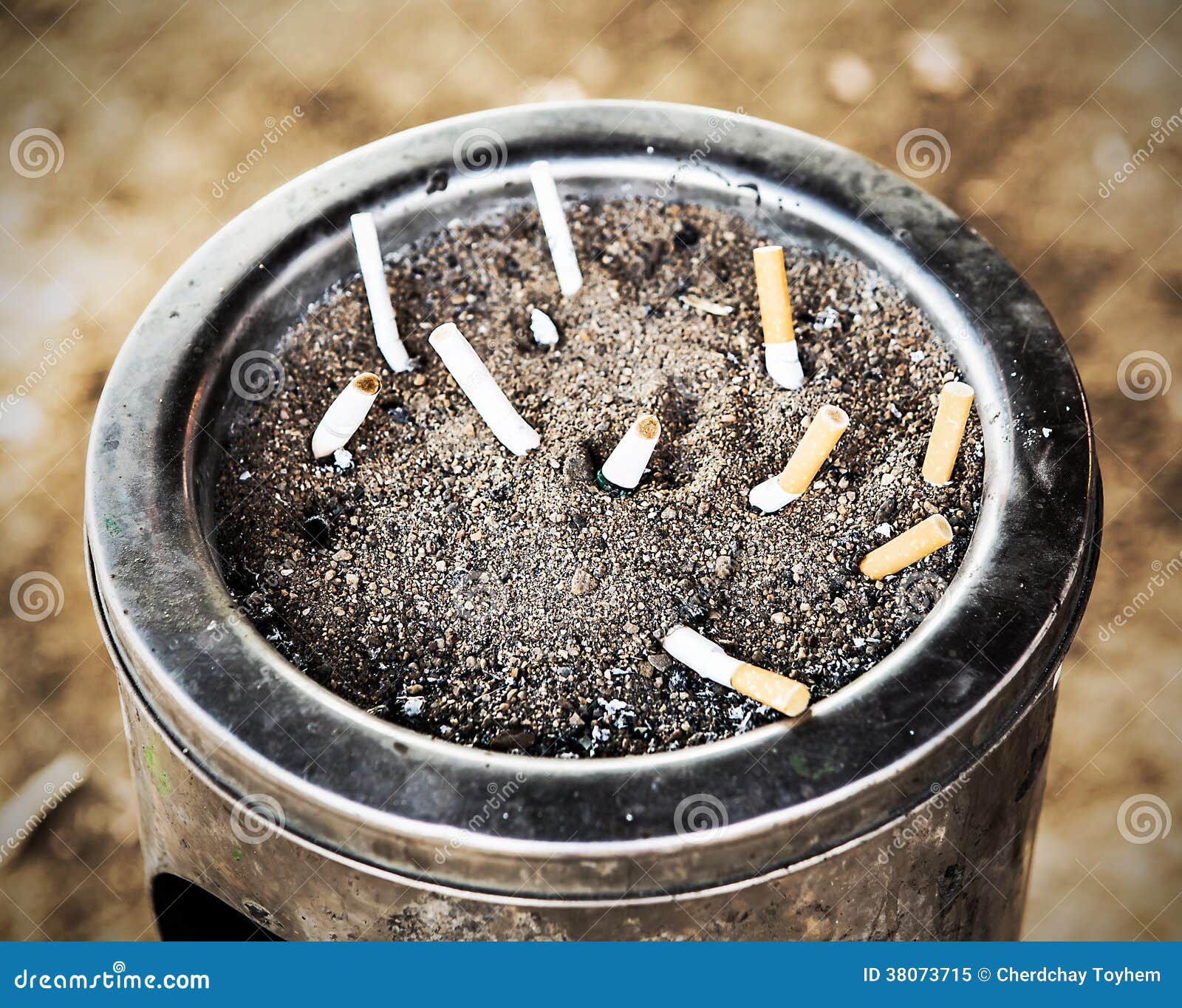Cigarette In Sand Ashtray Bin Royalty Free Stock Photo Cigarette In Sand Ashtray Bin Royalty Free Stock Photo