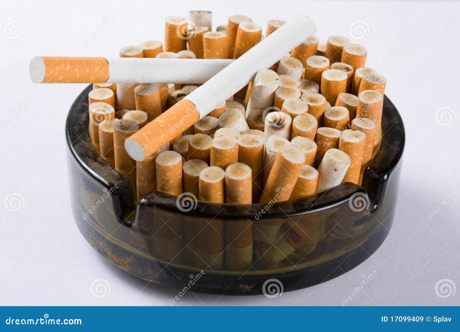 Cigarettes in Ashtray stock image. Image of life, alarm 17099409