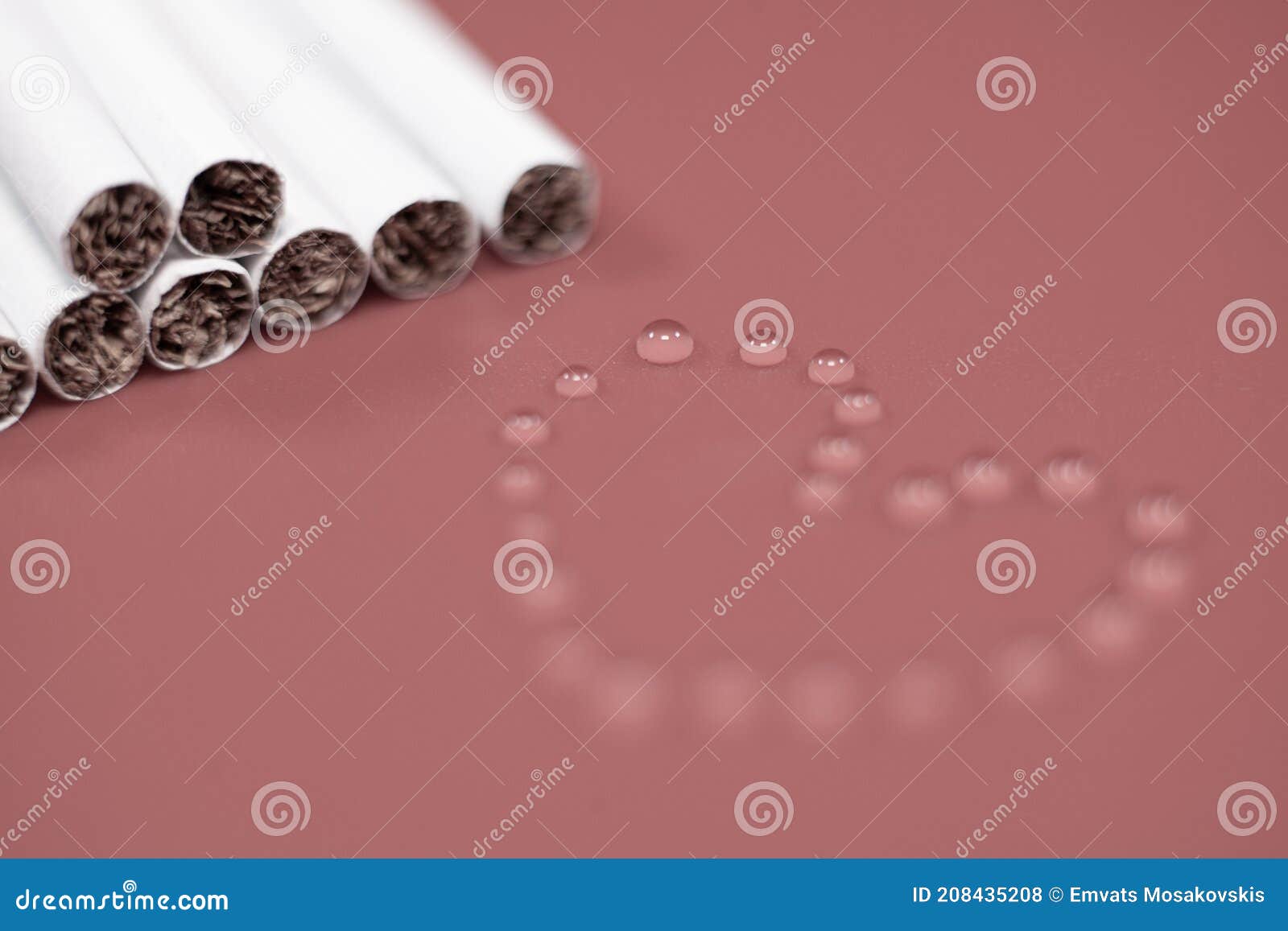 Cigarettes are Hazy Water Drops Stock Photo Image of drip, color