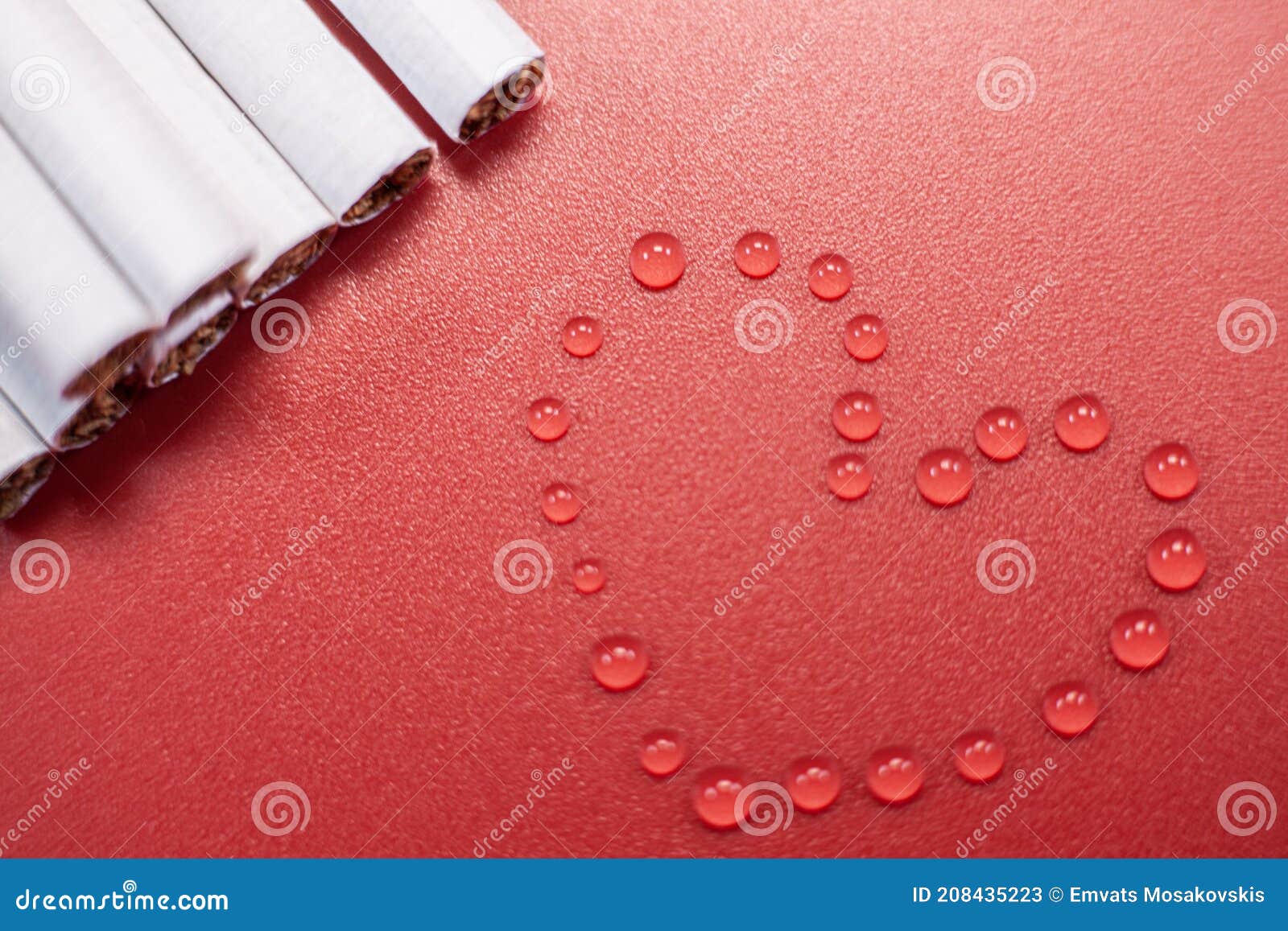 Cigarettes are Hazy Water Drops Stock Image Image of antibiotic