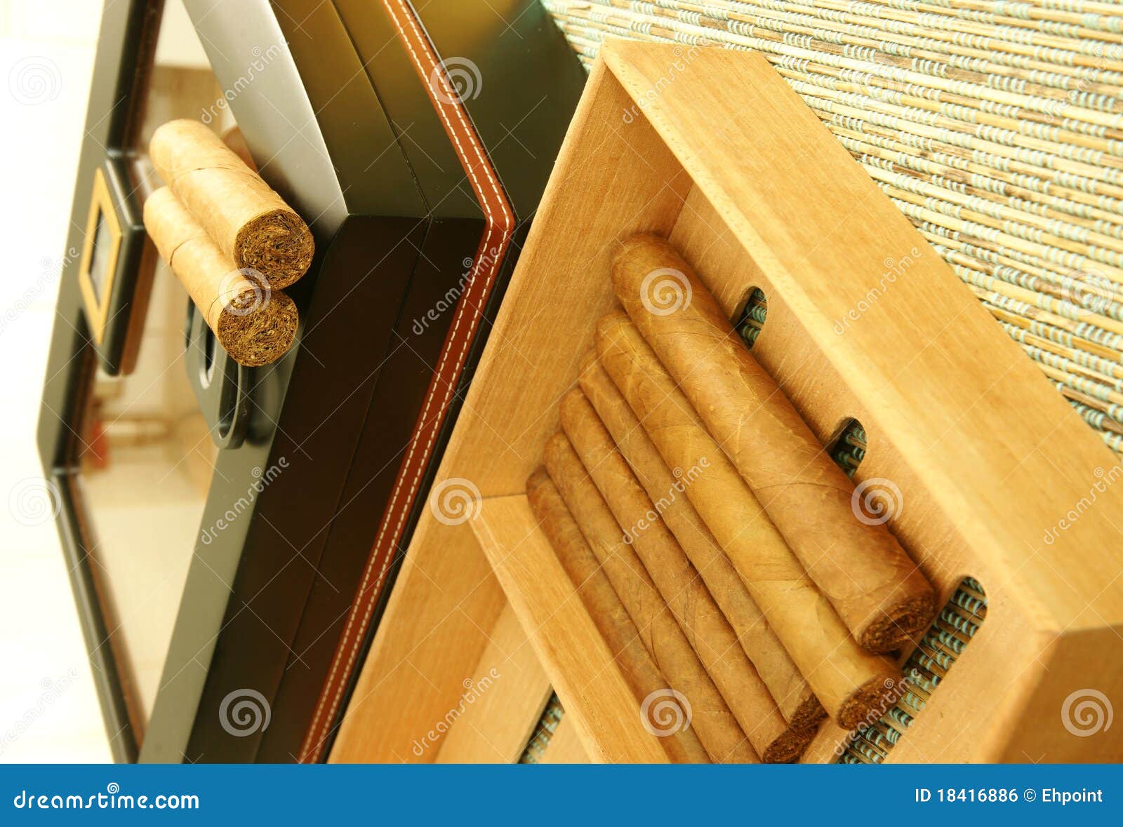 Cigars and humidor stock photo. Image of cigars, stylish 18416886