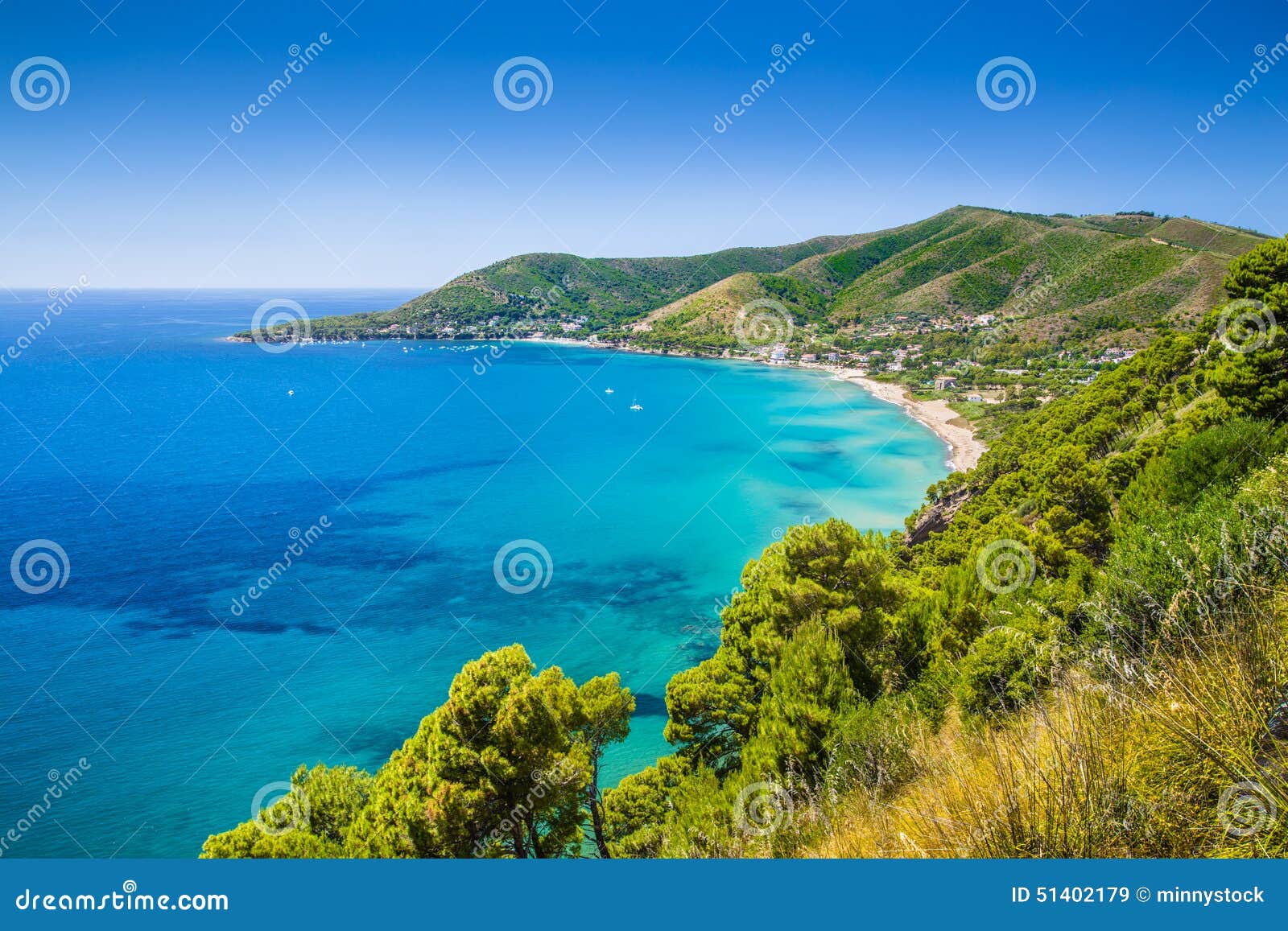 cilentan coast, province of salerno, campania, italy