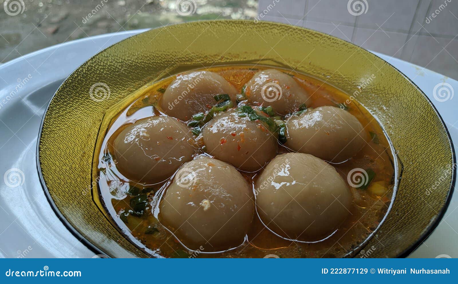 cilok is made from tapioca or aci flour and served by plugging