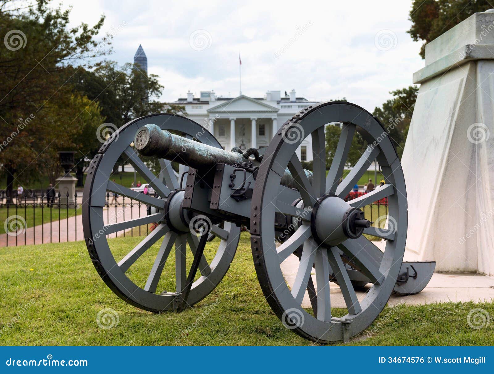 Cilvil War Cannon. stock photo. Image of building, cannon 34674576