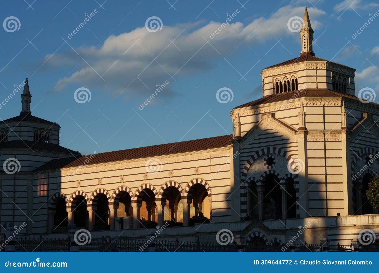 cimitero monumentale, historic cemetery in milan, italy