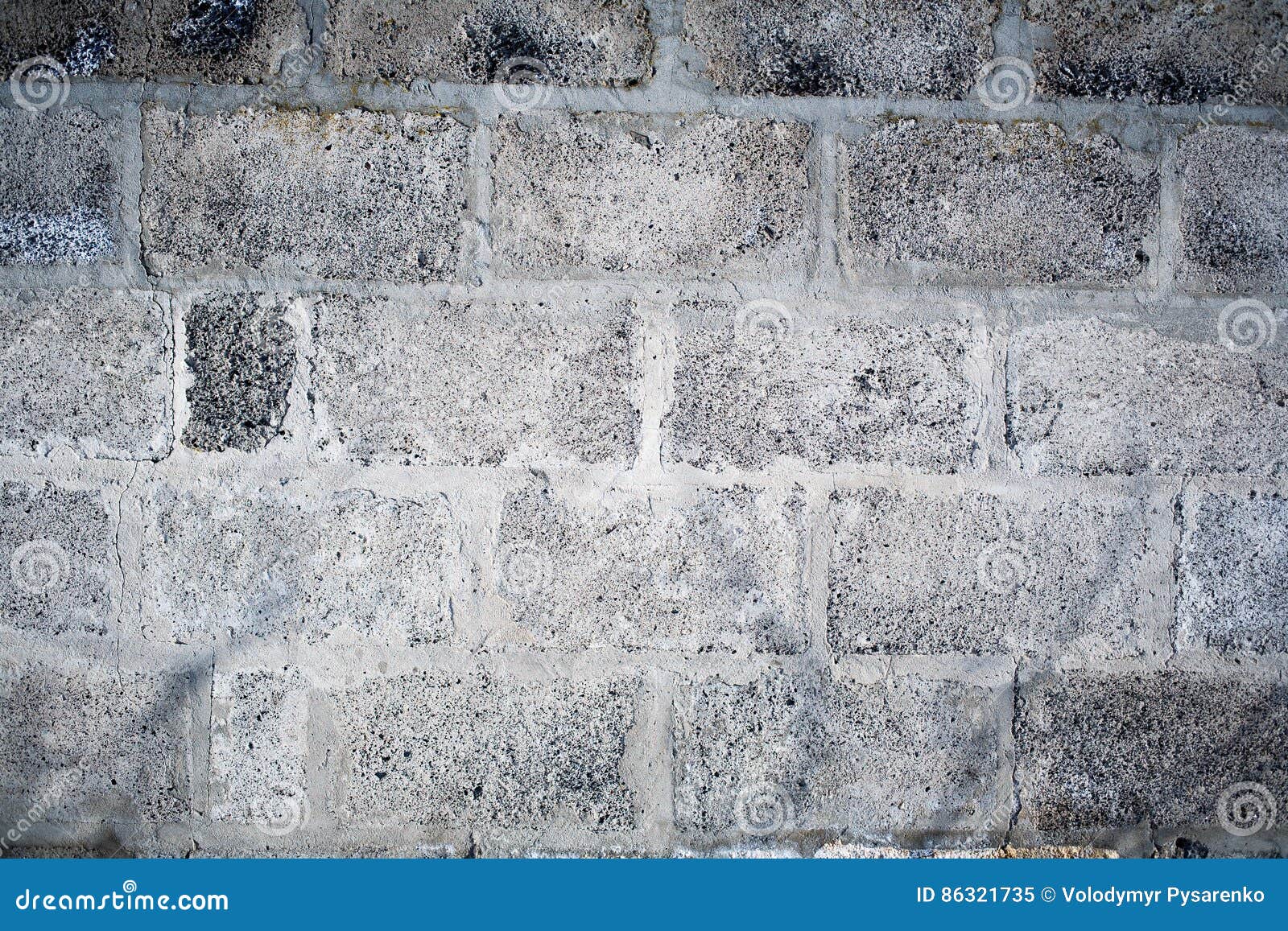 A Cinder Block Wall Background Stock Image - Image of construction