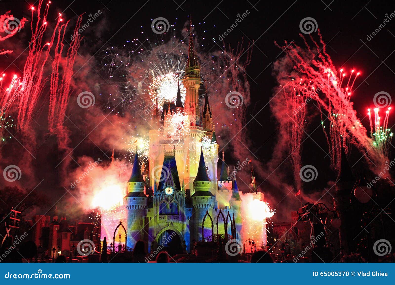 disney castle fireworks