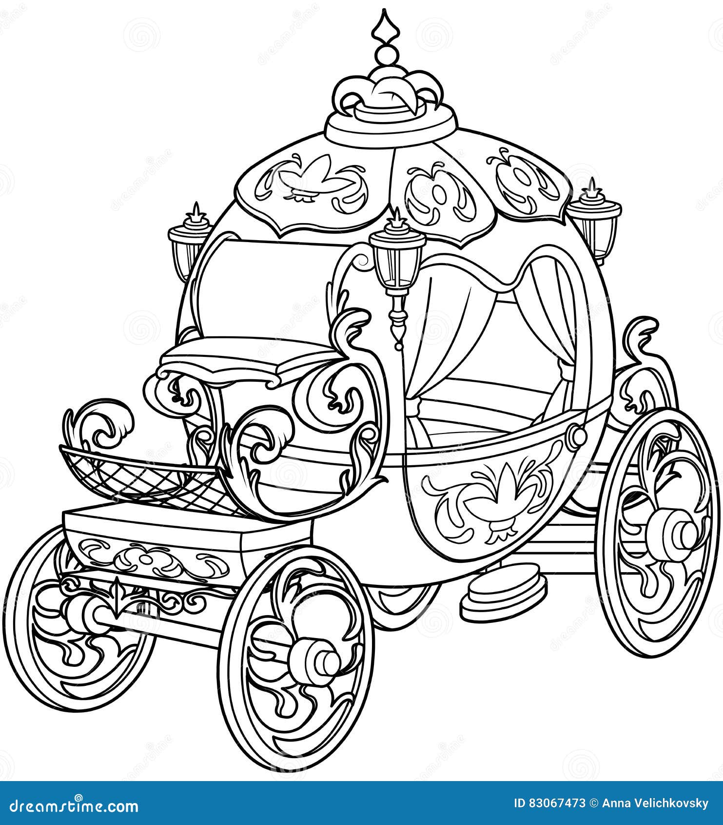 Cuento De Hadas De Cenicienta Carruaje De Calabaza Ilustración del Vector -  Ilustración de princesa, cenicienta: 83067473, image size:1483x1690