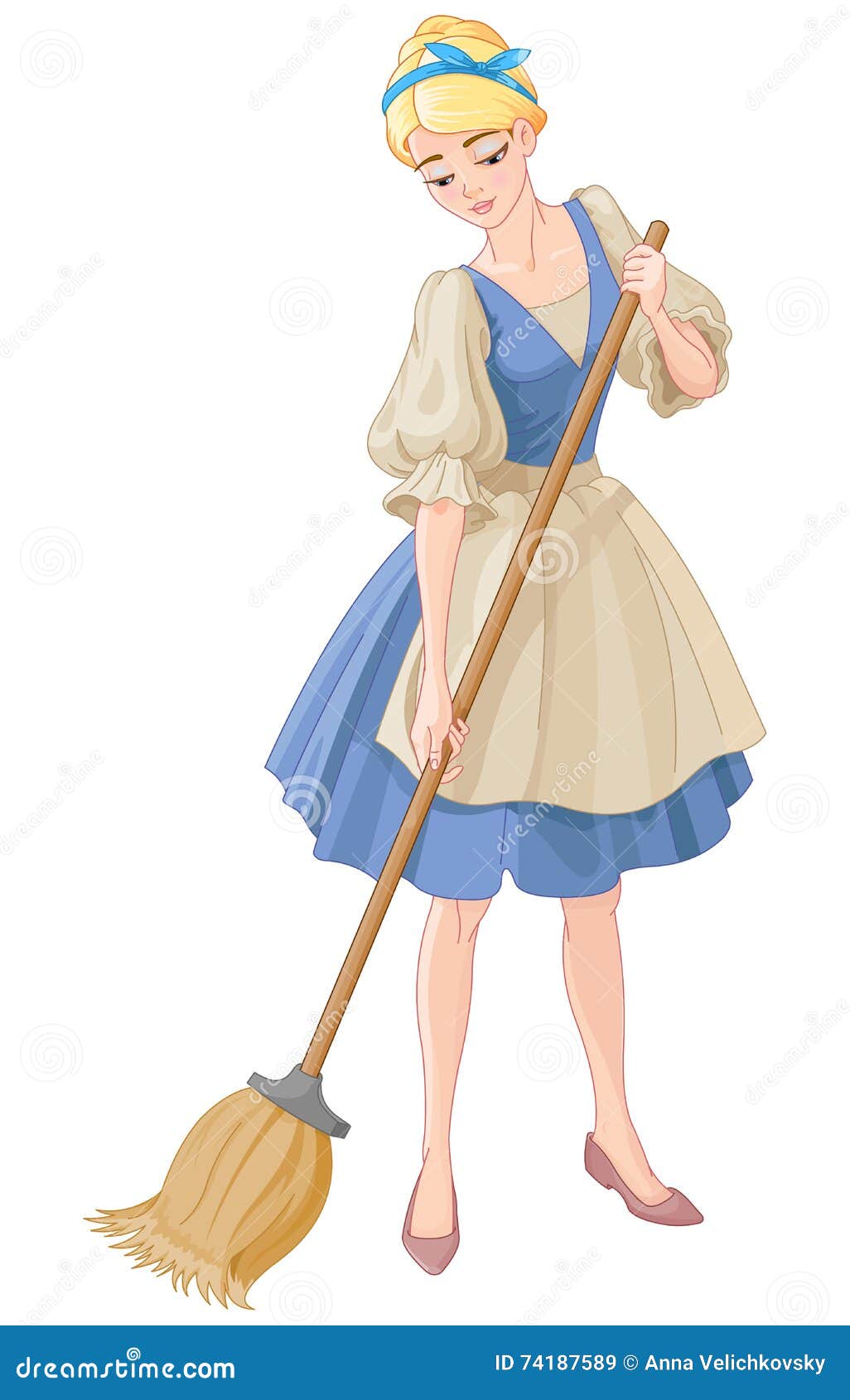 Cinderella Mopping Floor