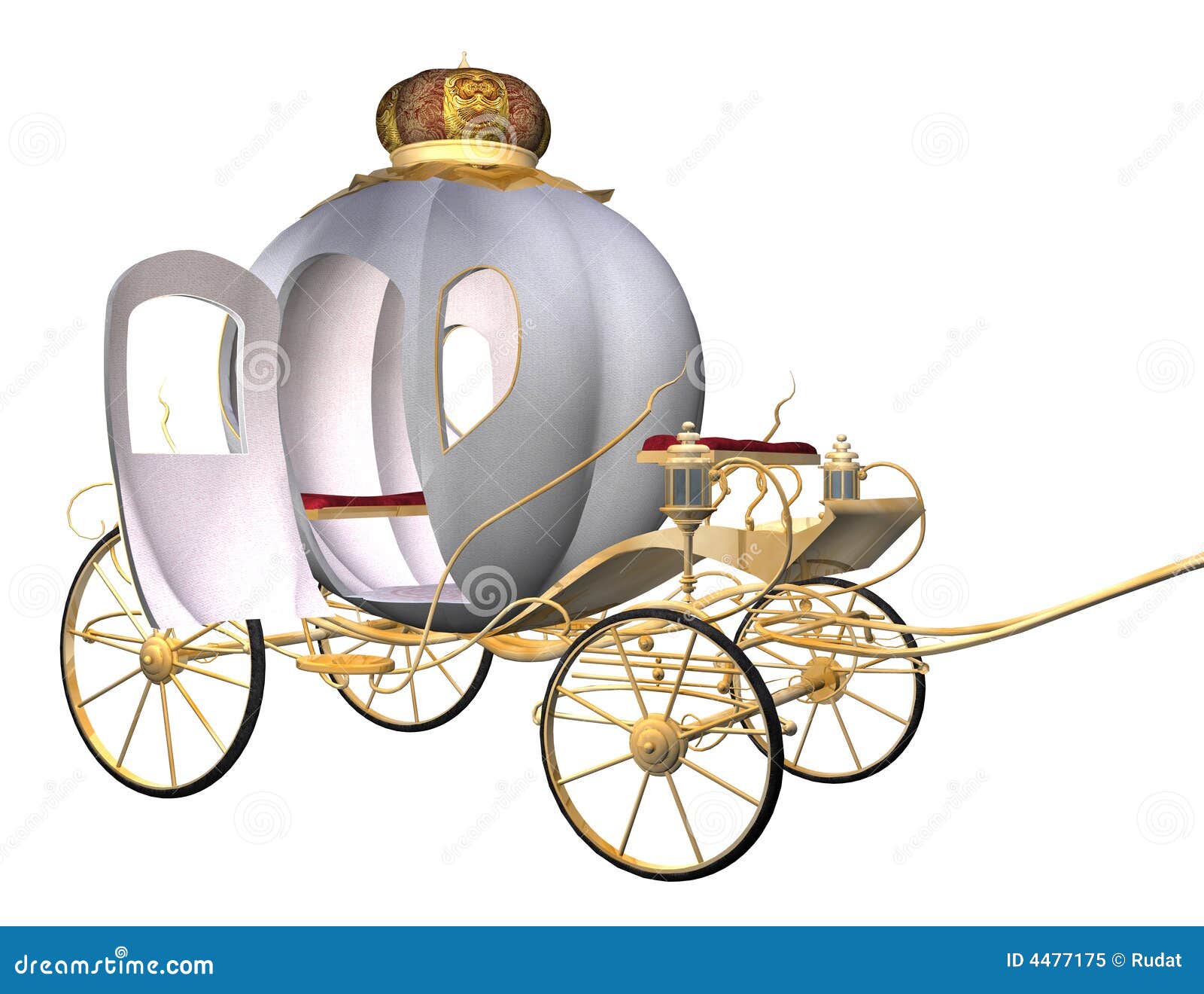 Cinderella's carriage stock illustration. Image of ball ...