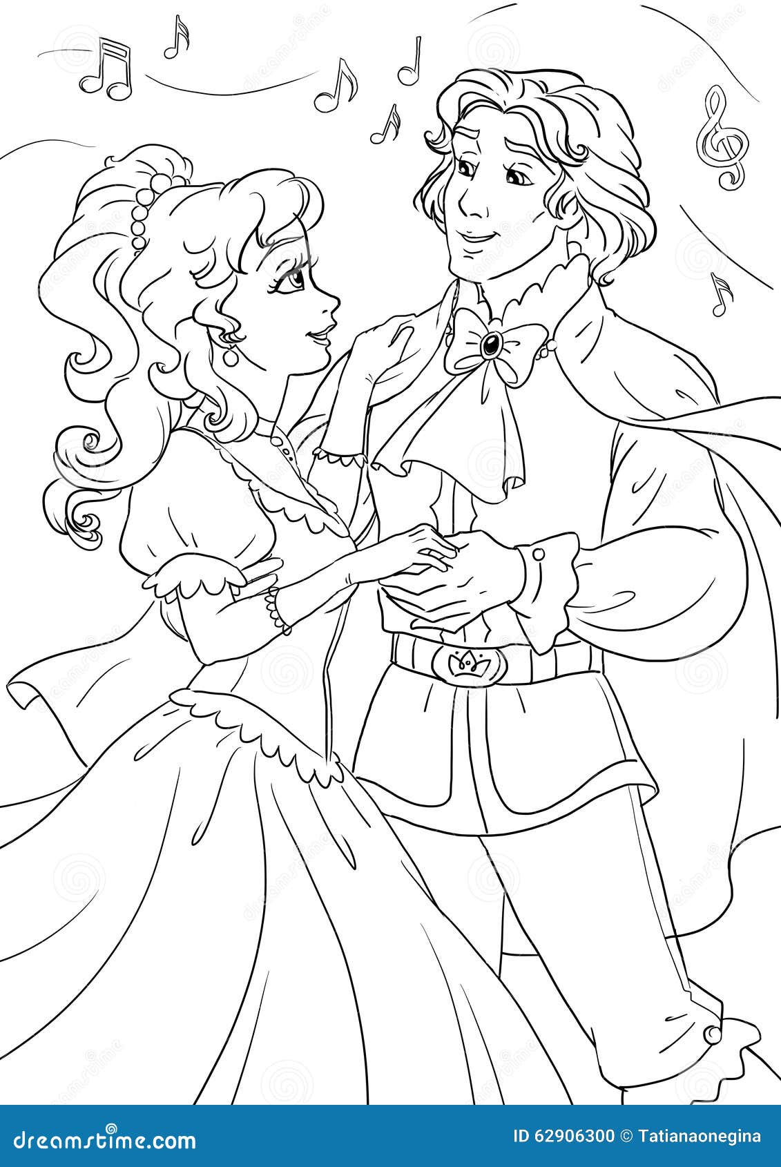 Cinderella y príncipe stock de ilustración. Ilustración de arte - 62906300