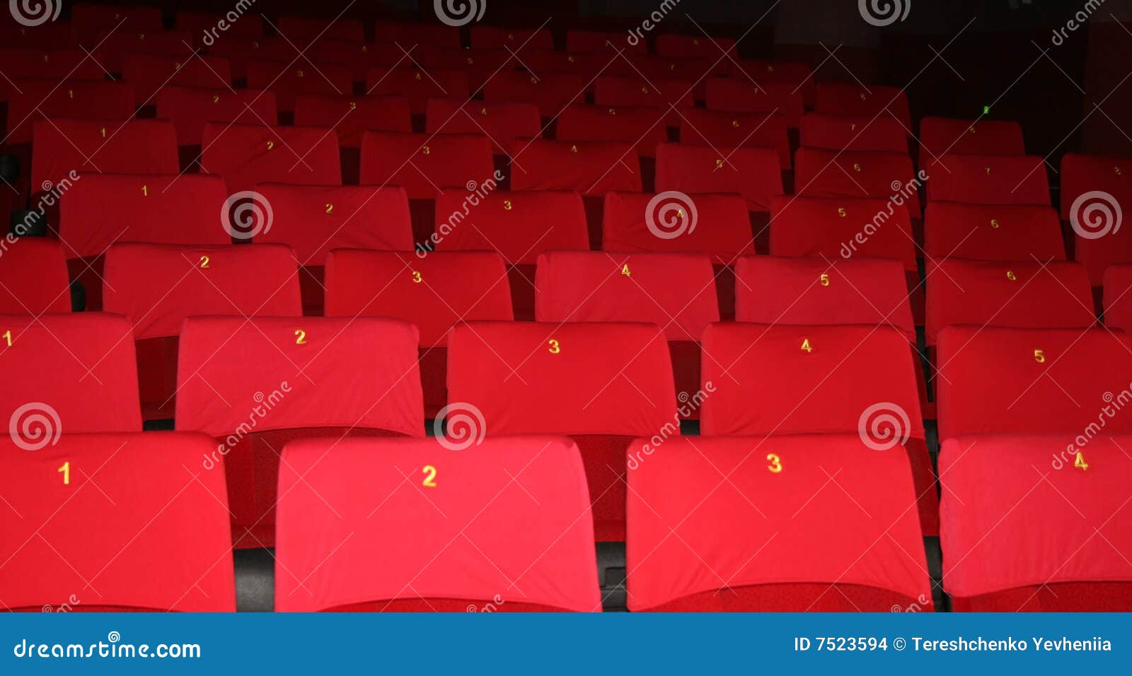 Cinema ou sala de conferências vazia do auditório do teatro.