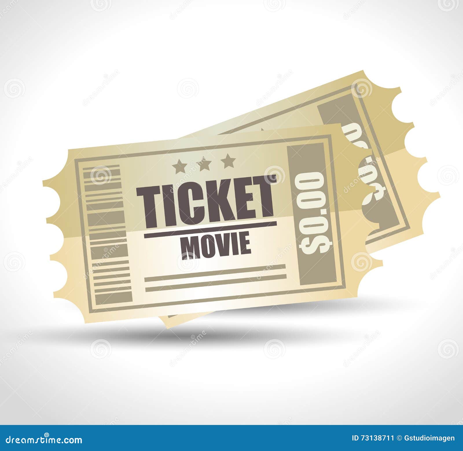 Tickets sale. Ticket films Design.