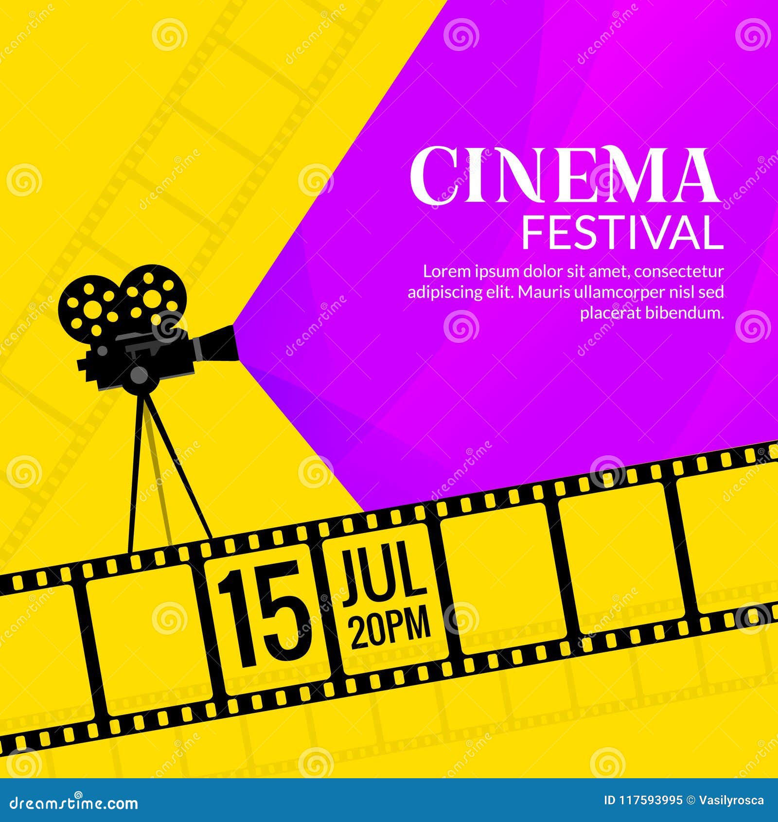 Film Flyer Stock Illustrations – 22,22 Film Flyer Stock Pertaining To Movie Flyer Template Word