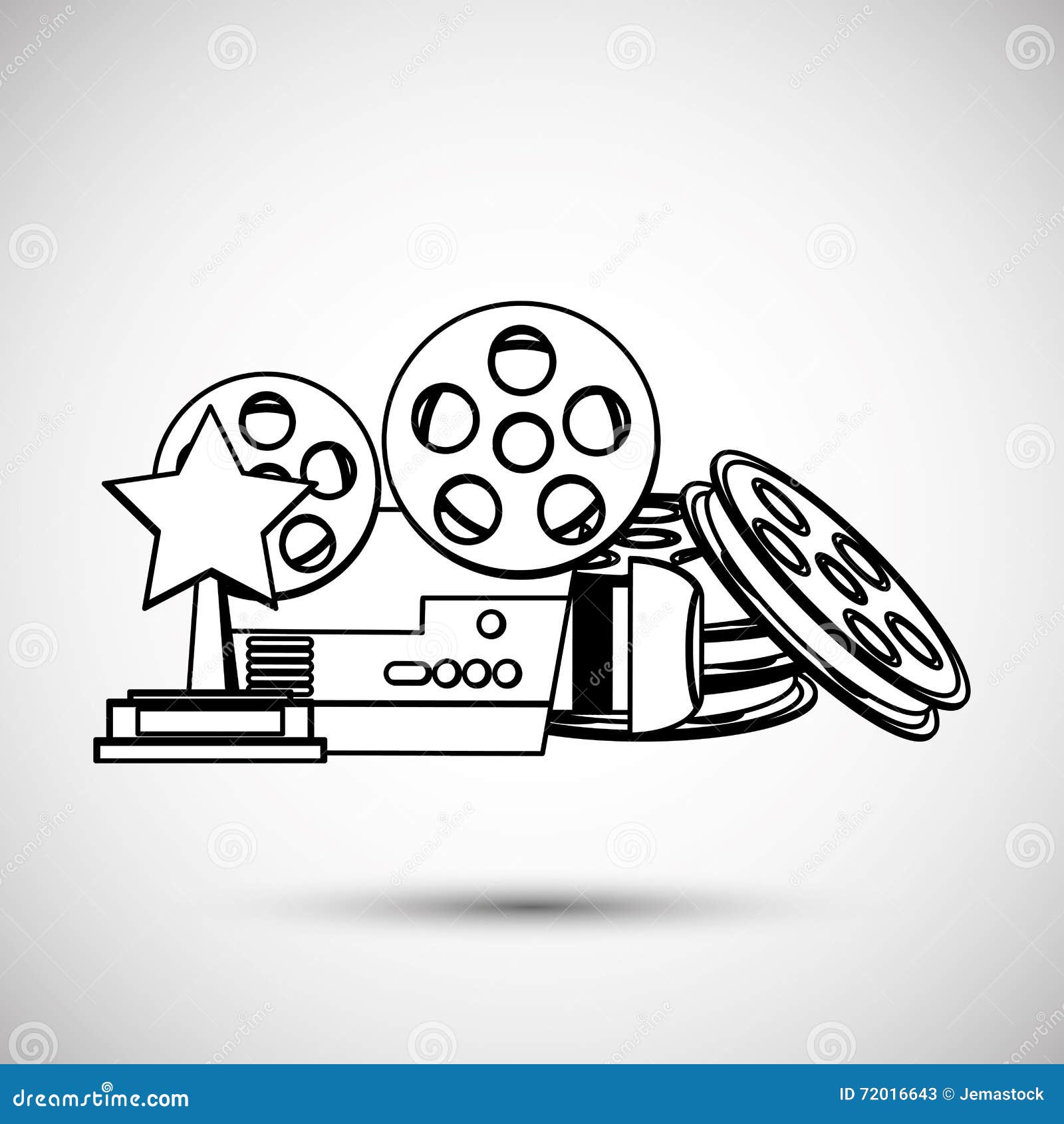 Cinema Graphic Design Vector Illustration Stock Vector Illustration Of Advertisement Hollywood