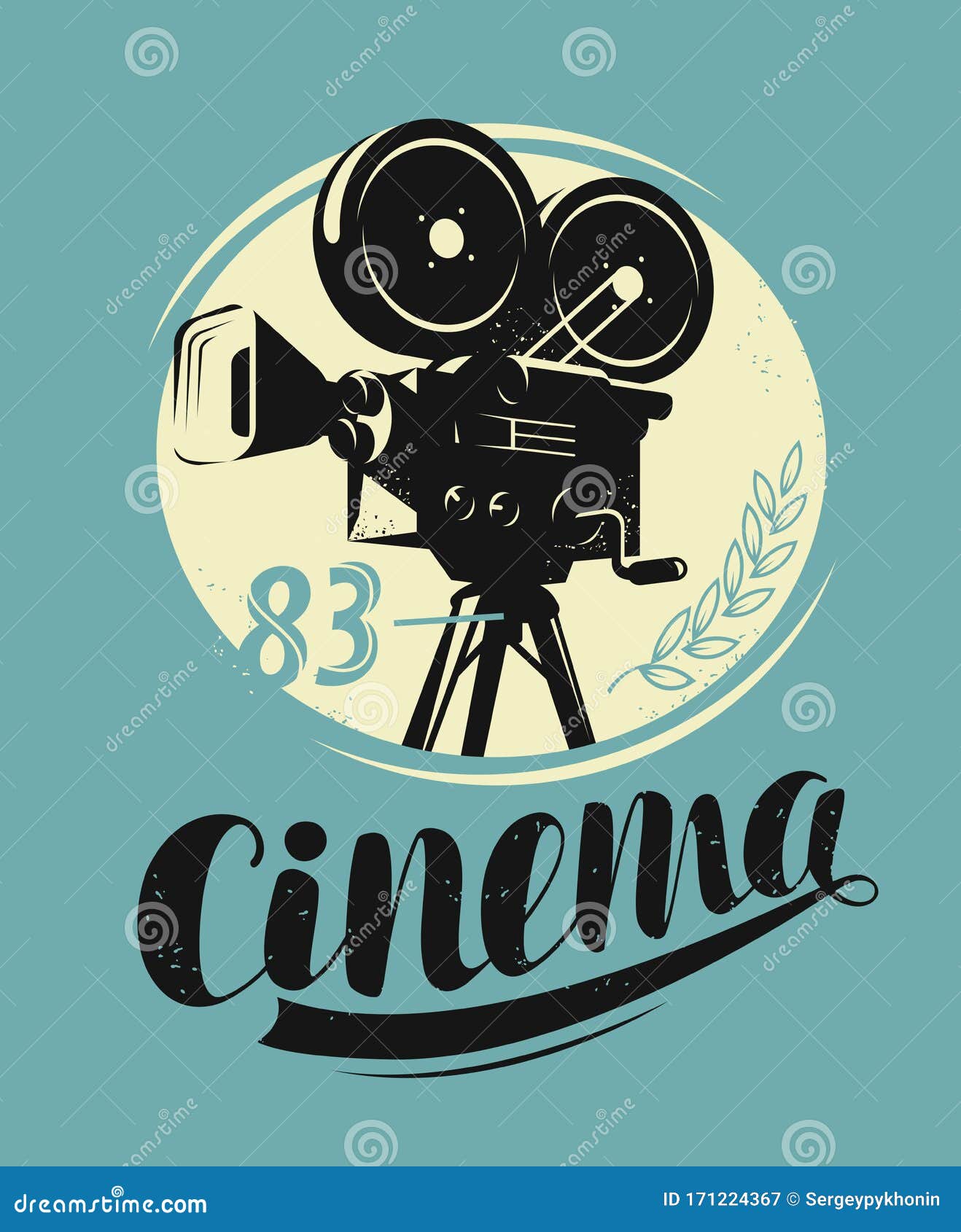 Cinema Poster. Movie Camera, Projector Retro Vector Stock Vector ...