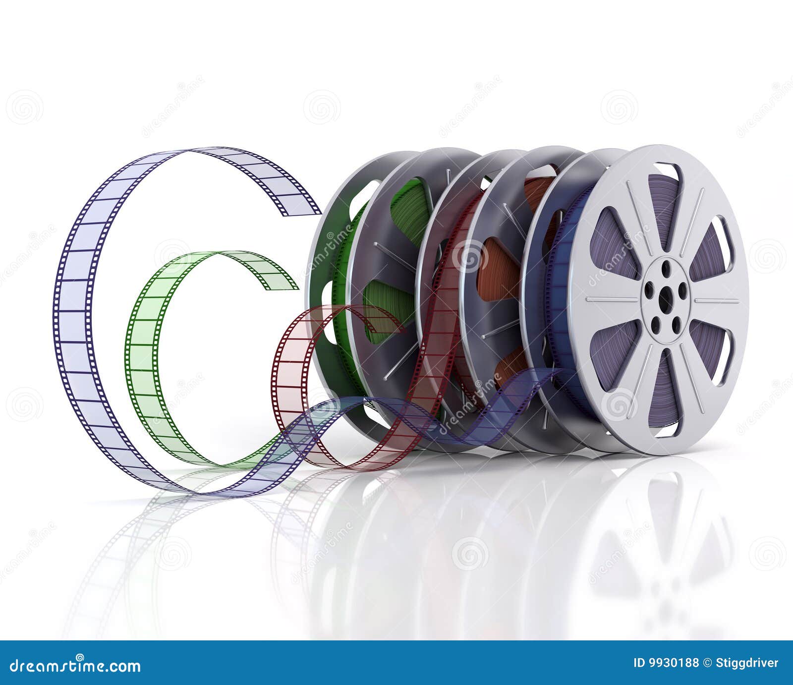 Reels 3d Stock Illustrations – 631 Reels 3d Stock Illustrations