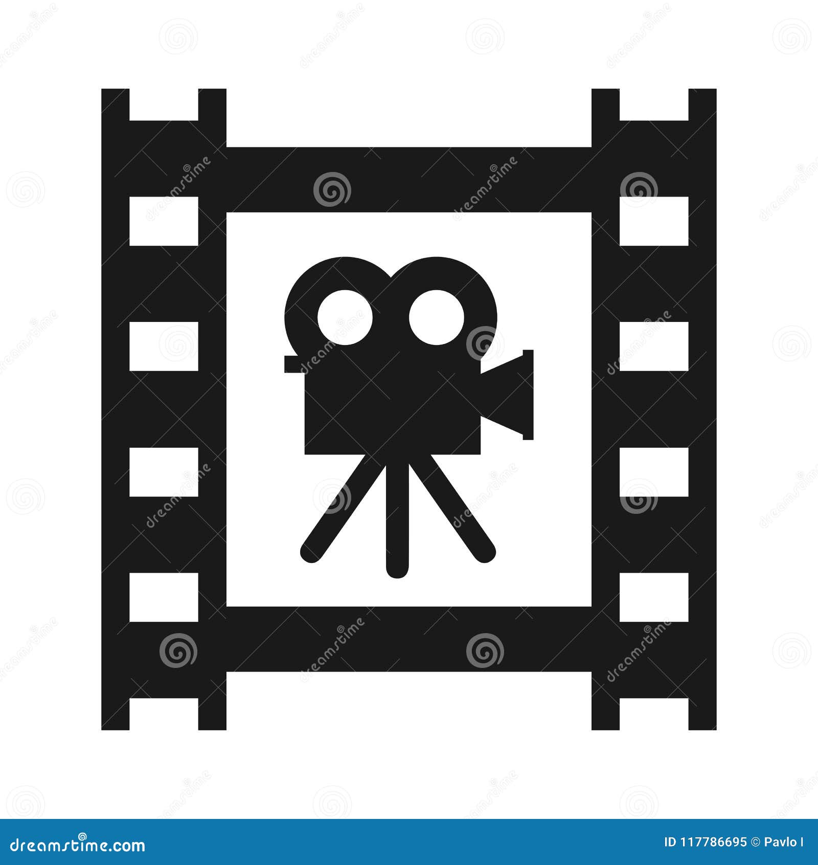 Cinema Tape with Camera - Vector Stock Vector - Illustration of footage ...