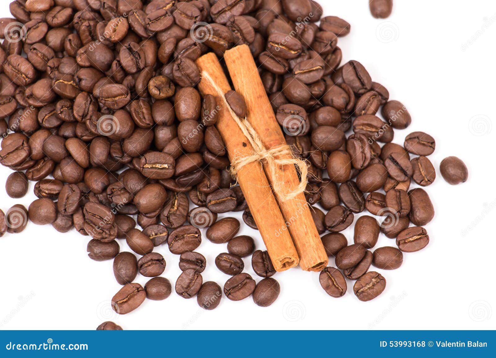 Cinnamon and coffee stock photo. Image of breakfast, black 53993168