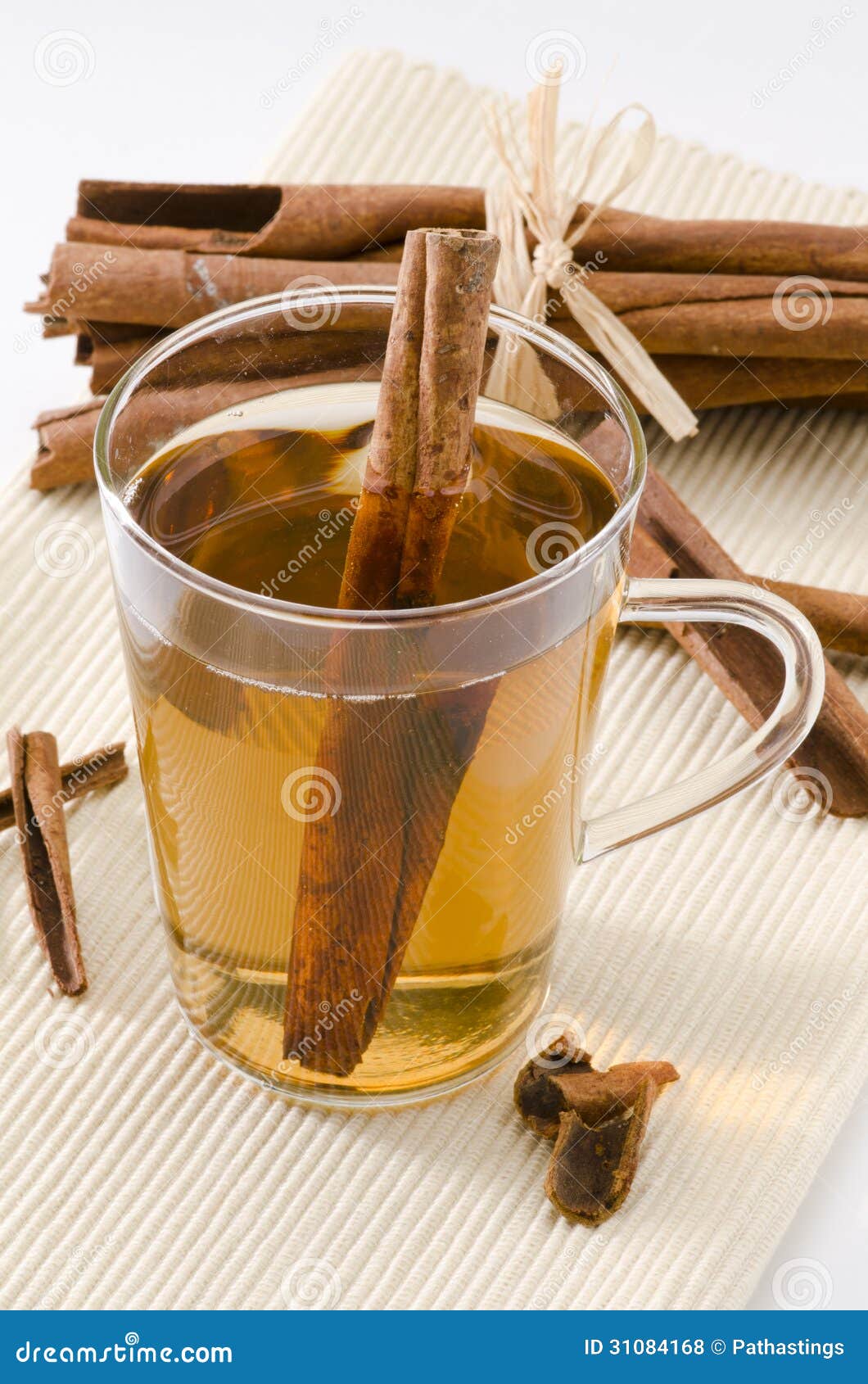 Cinnamon Herbal Tea stock photo. Image of alternative 31084168