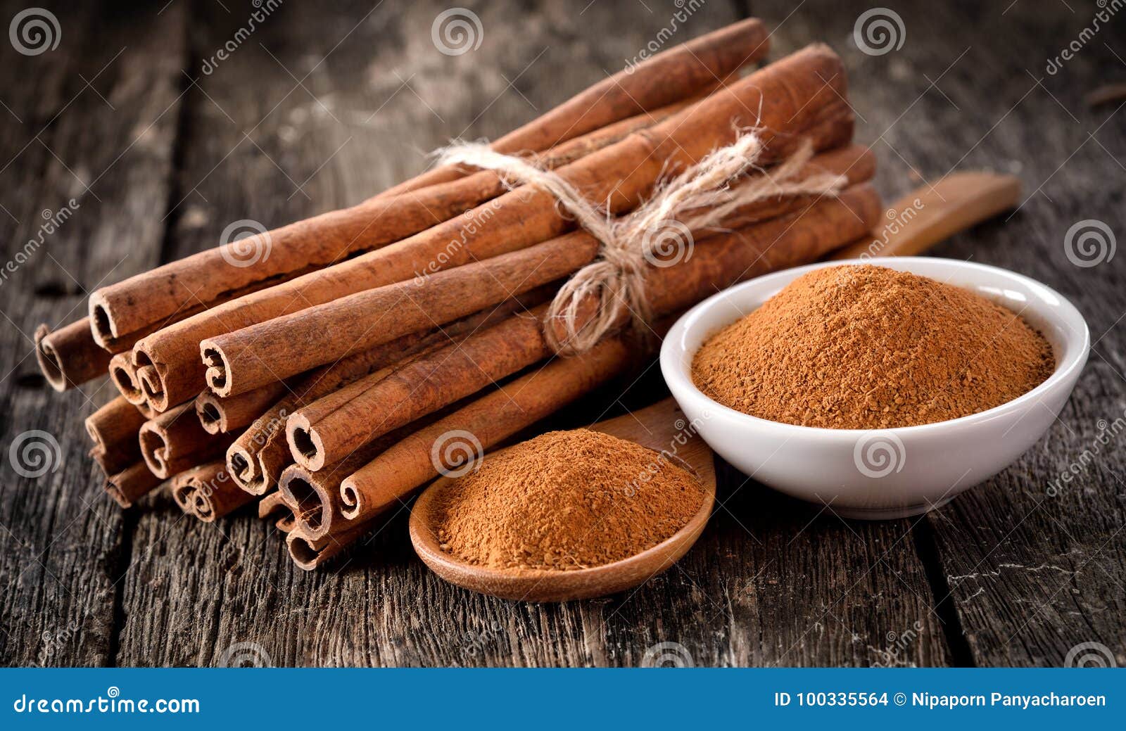 Cinnamon powder stock photo. Image of heap, ground, food 100335564