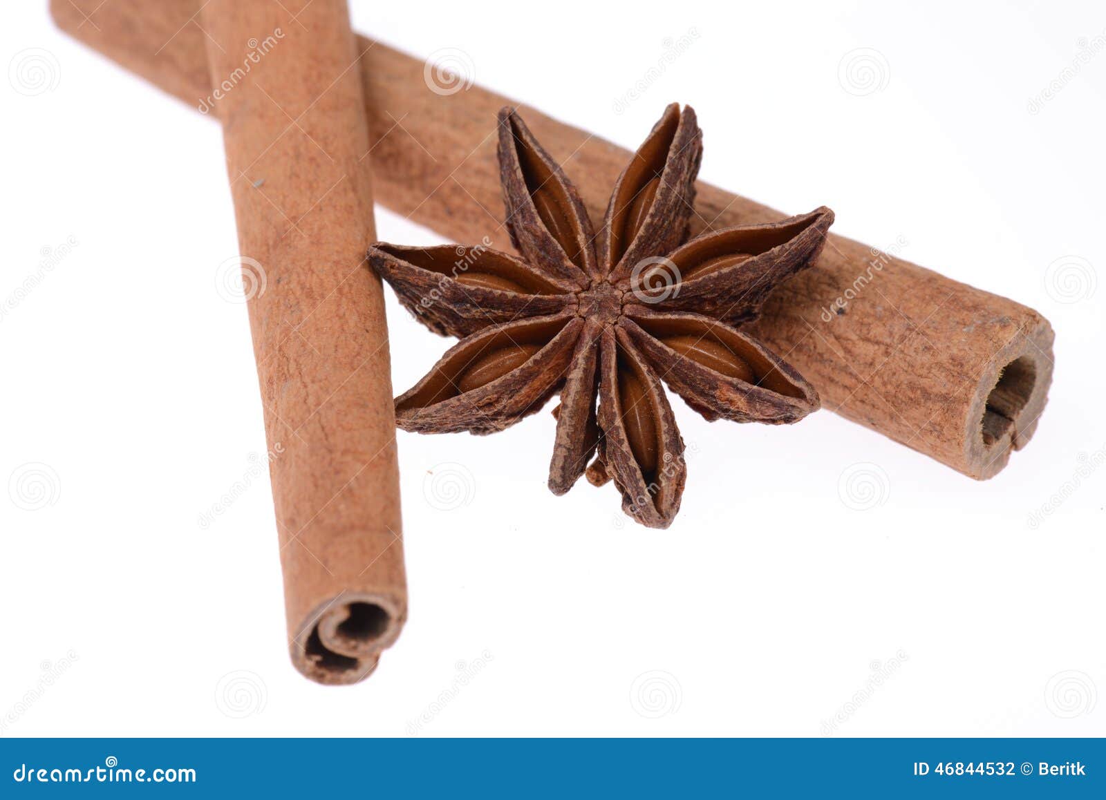 Cinnamon and star anise stock photo. Image of plant, herb 46844532