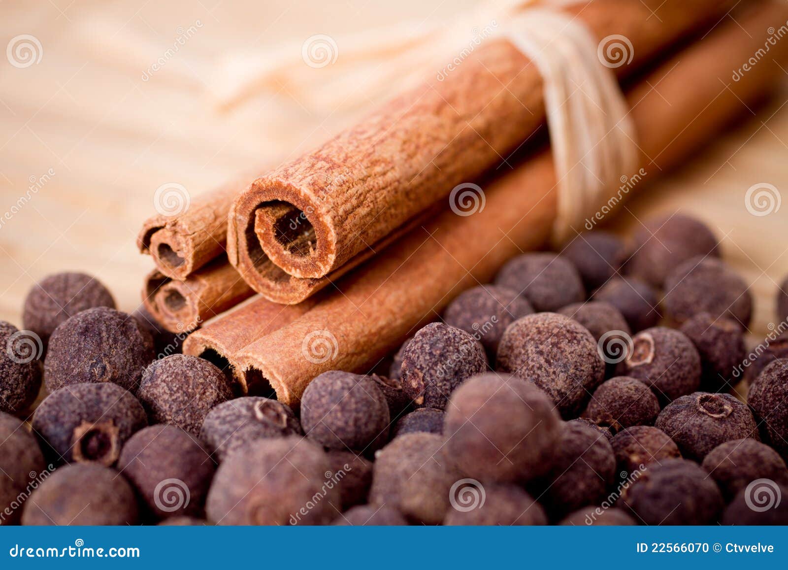 Cinnamon Sticks With Allspice (Jamaica Pepper) Stock Photo Cinnamon Sticks With Allspice (Jamaica Pepper) Stock Photo