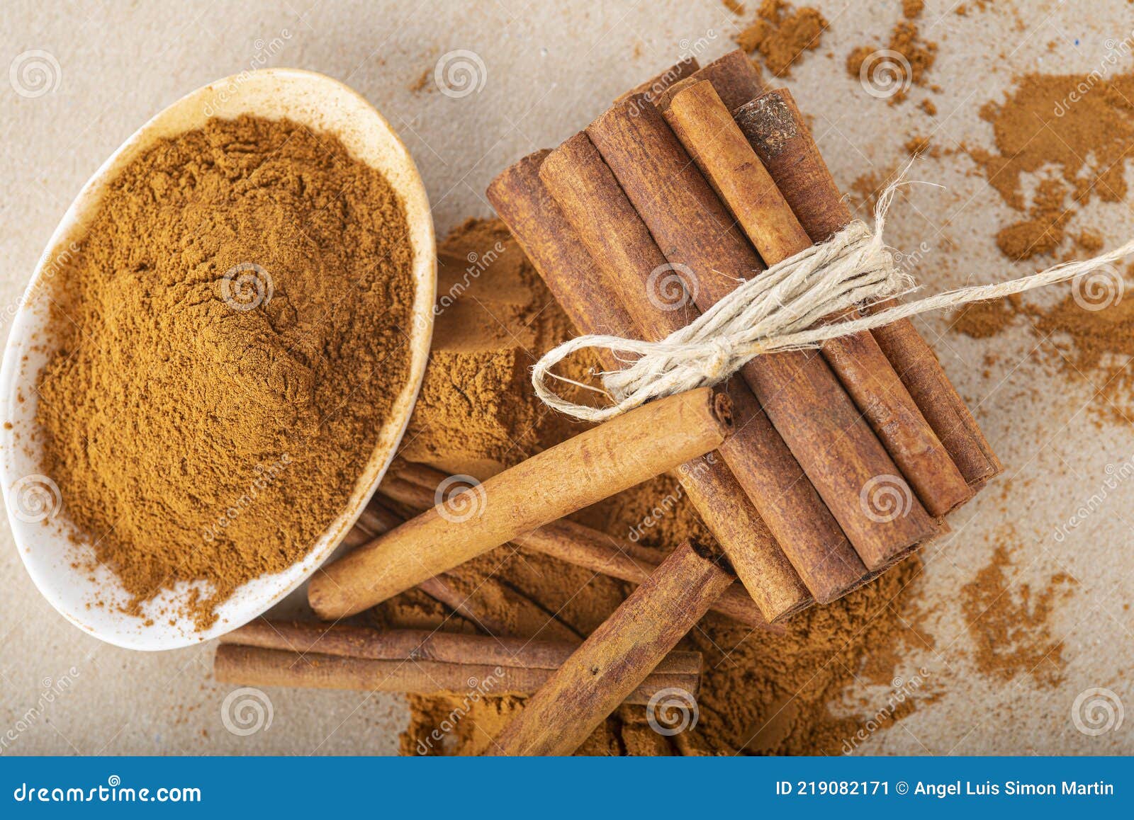 Cinnamon Sticks and Ground Powder Stock Image Image of medicine, anise 219082171