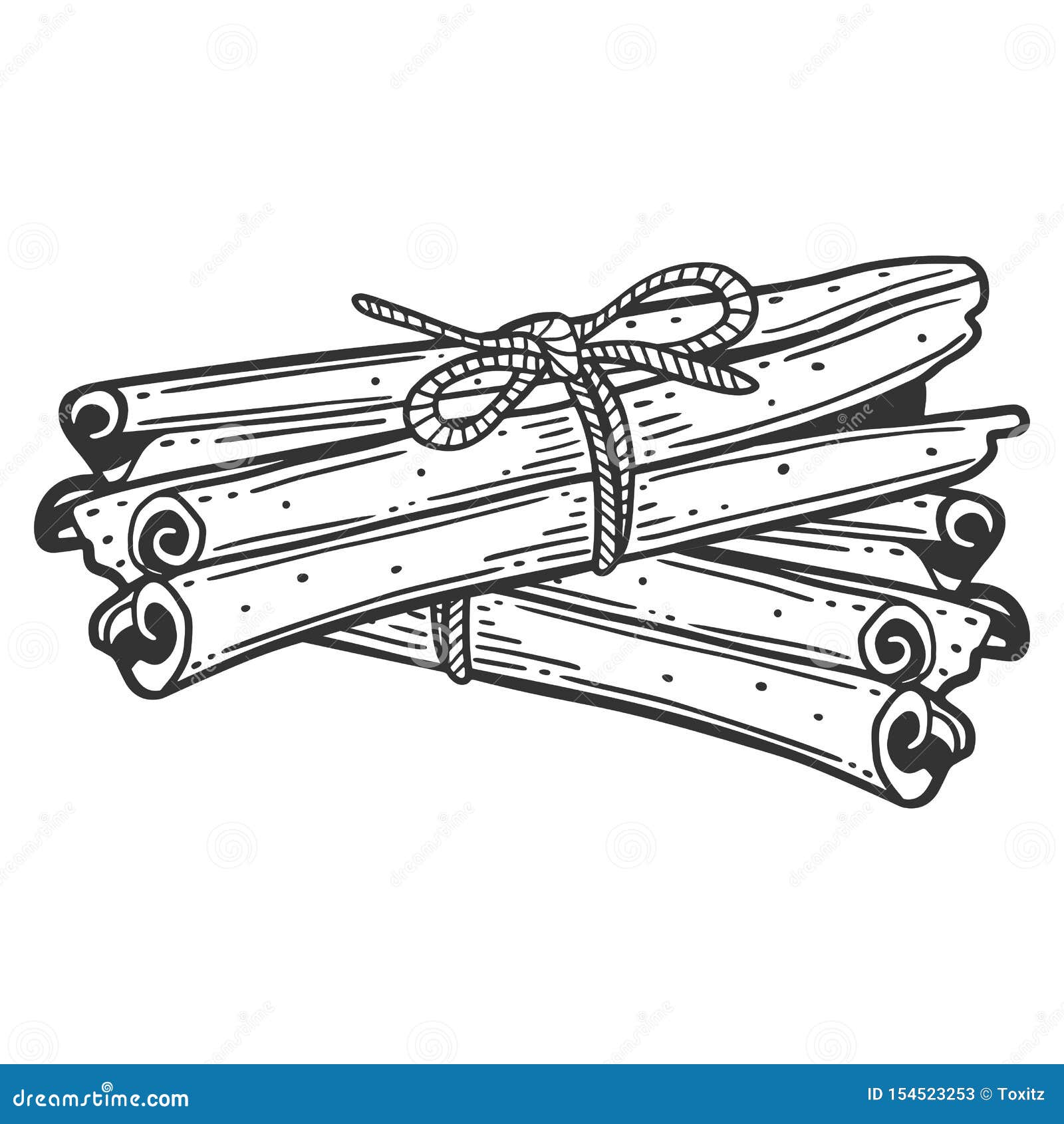 Cinnamon Sticks Spice Cartoon Icon Sketch Vector Illustration Isolated  Stock Vector  Illustration of aromatic bark 195324327