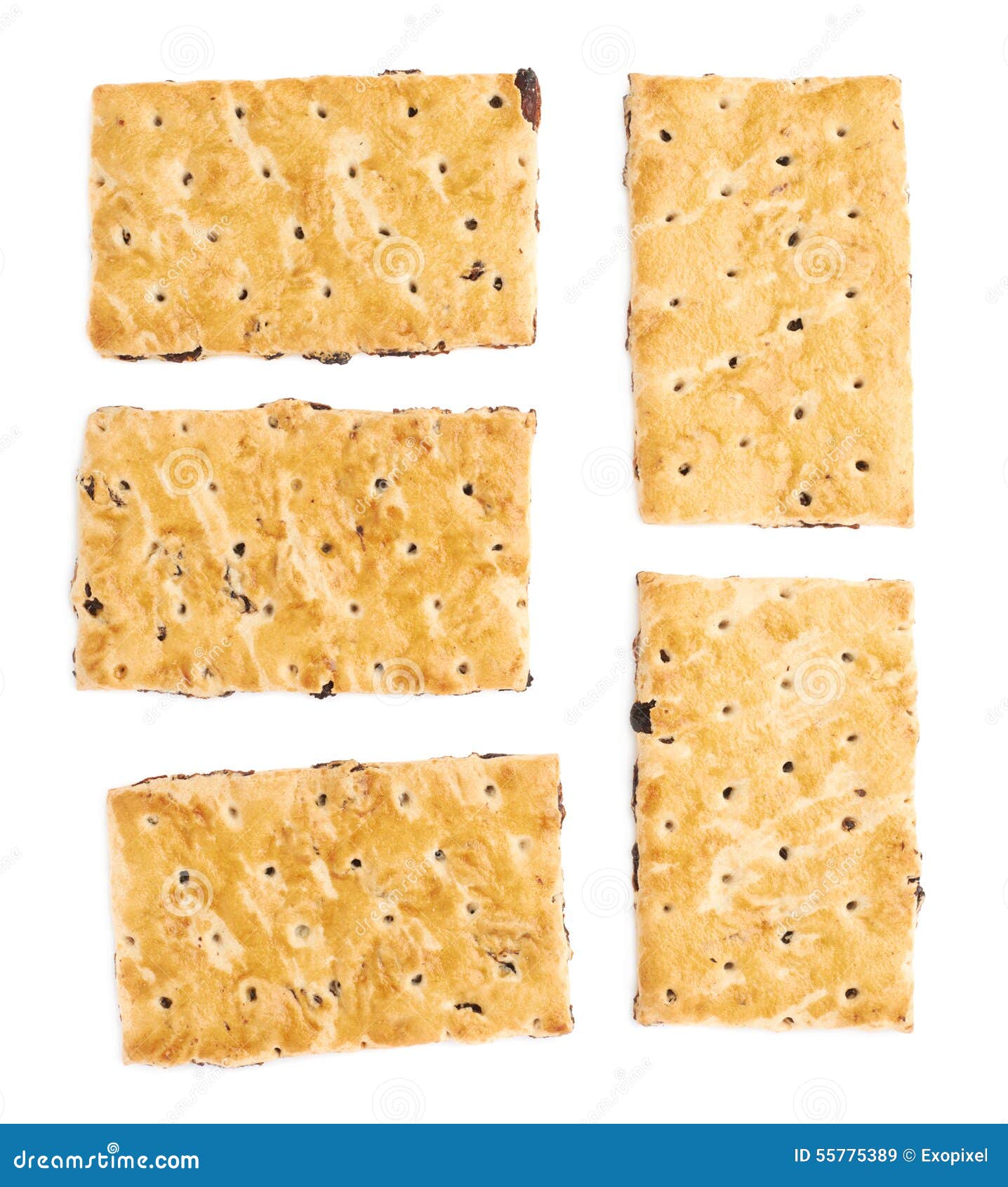 Cinque Singoli Biscotti Del Cracker Isolati Immagine Stock Immagine di biscotto, sfondo 55775389