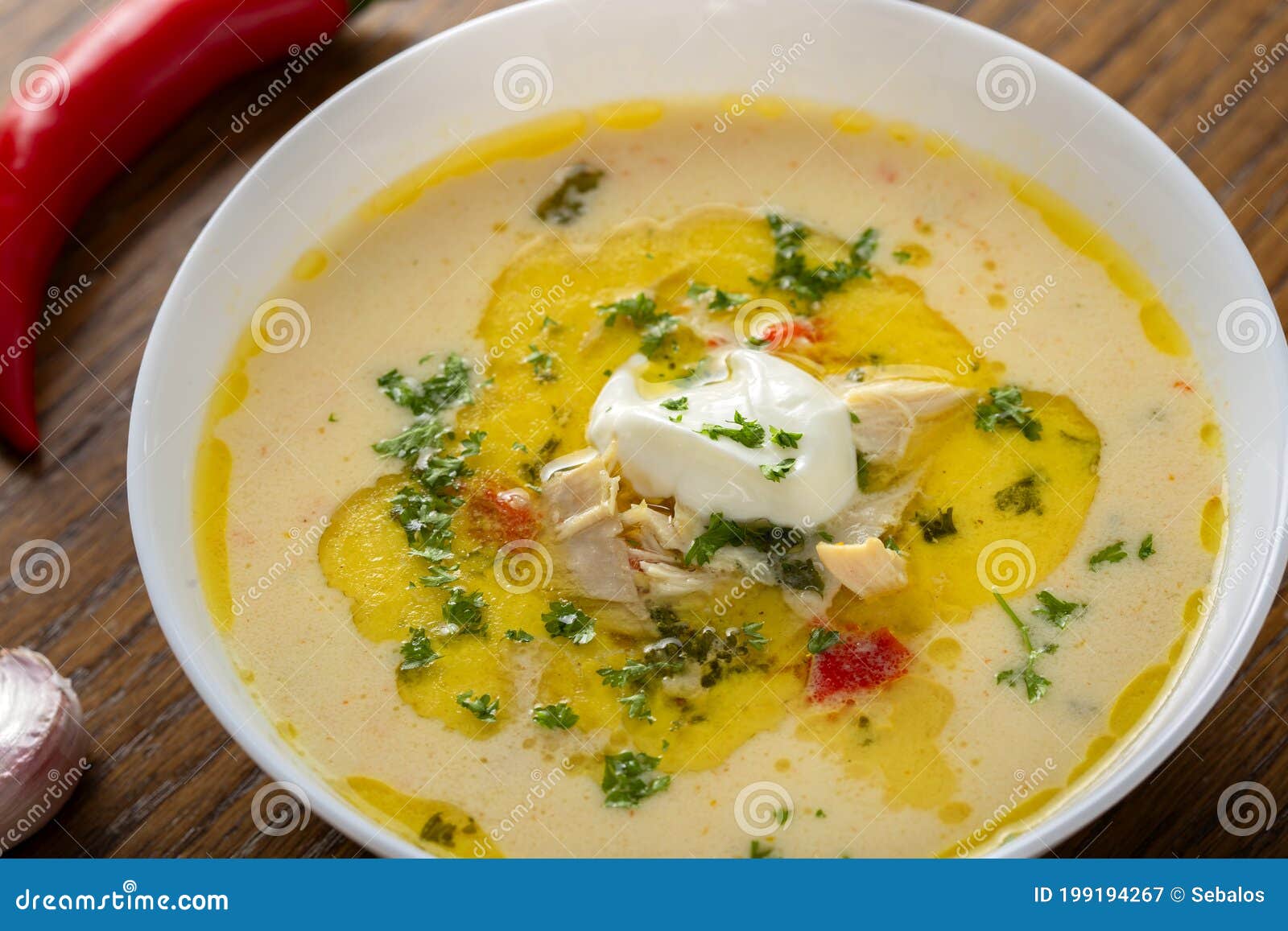Ciorba Radauteana - Romanian Traditional Soup Stock Image - Image of ...