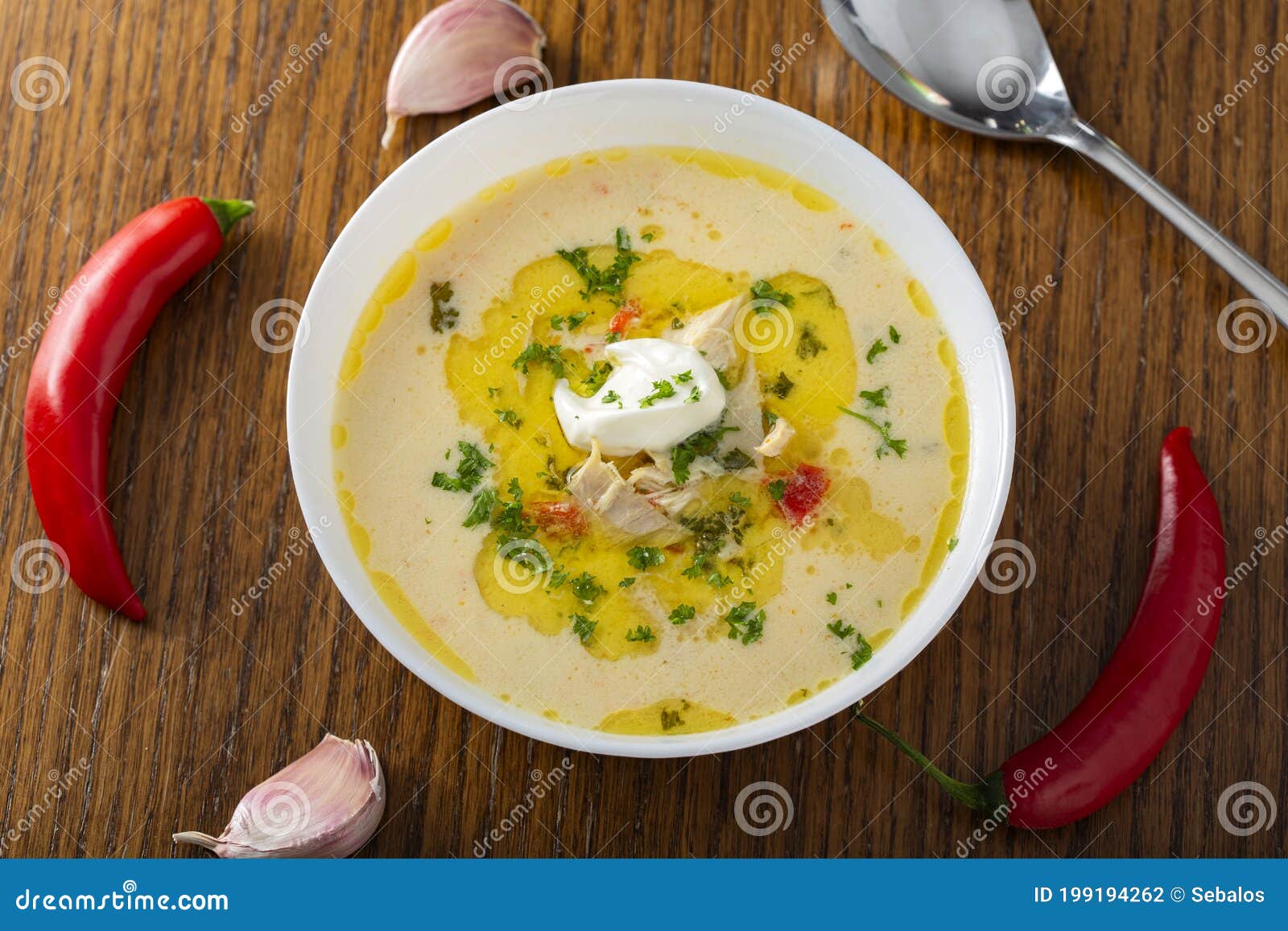 Ciorba Radauteana - Romanian Traditional Soup Stock Photo - Image of ...