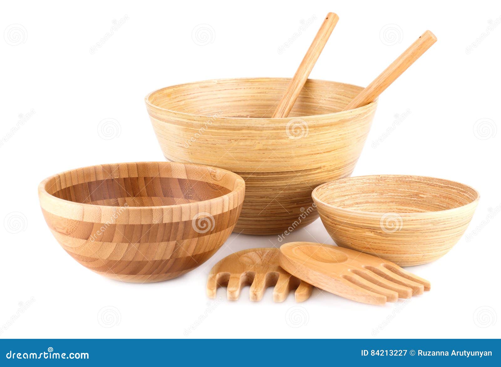 Ciotole Di Bambù E Oggetti Di Legno Immagine Stock - Immagine di handmade,  immagine: 84213227