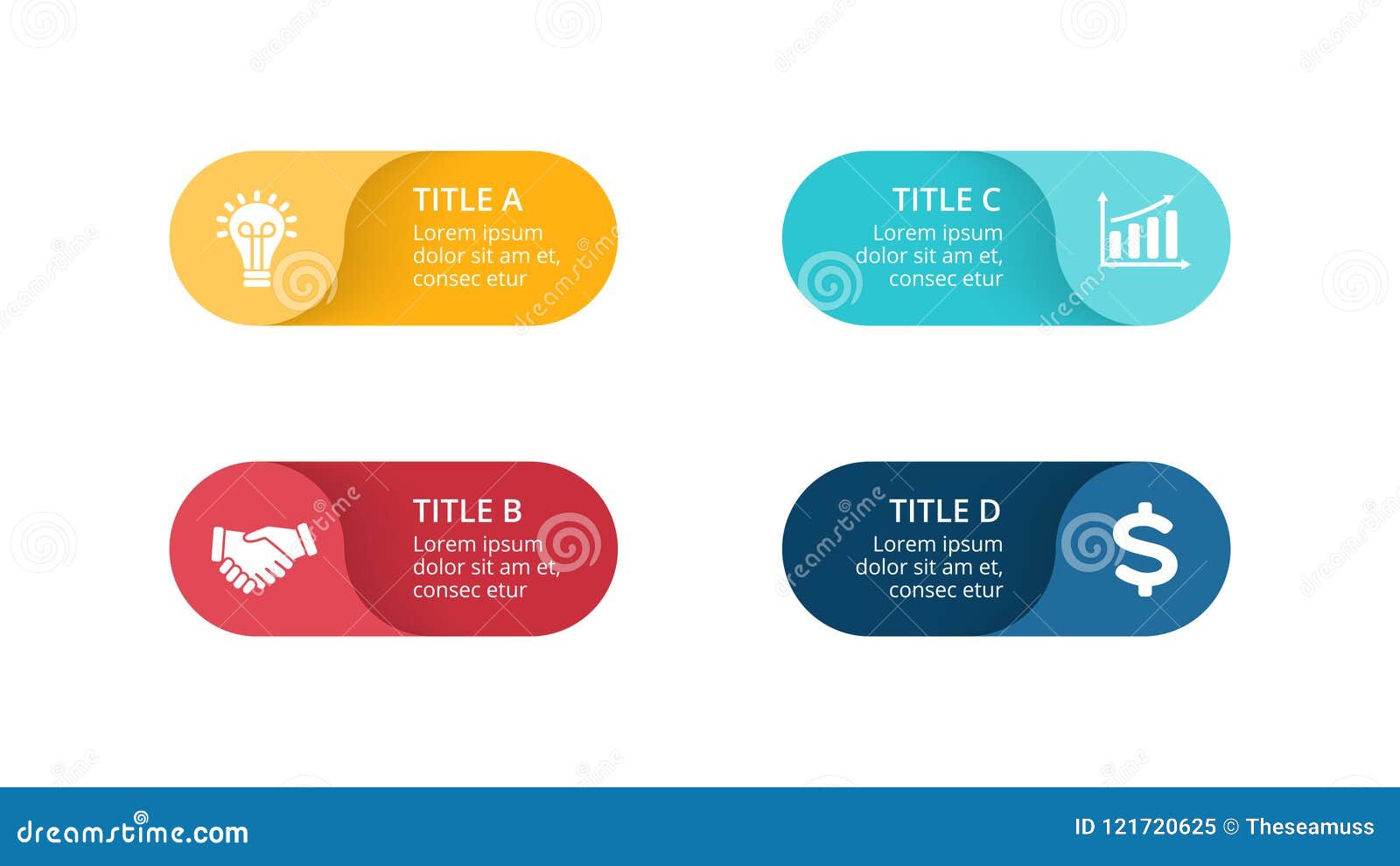 Vector Circle Arrows Infographic Cycle Diagram Labels Graph Stickers Presentation Chart