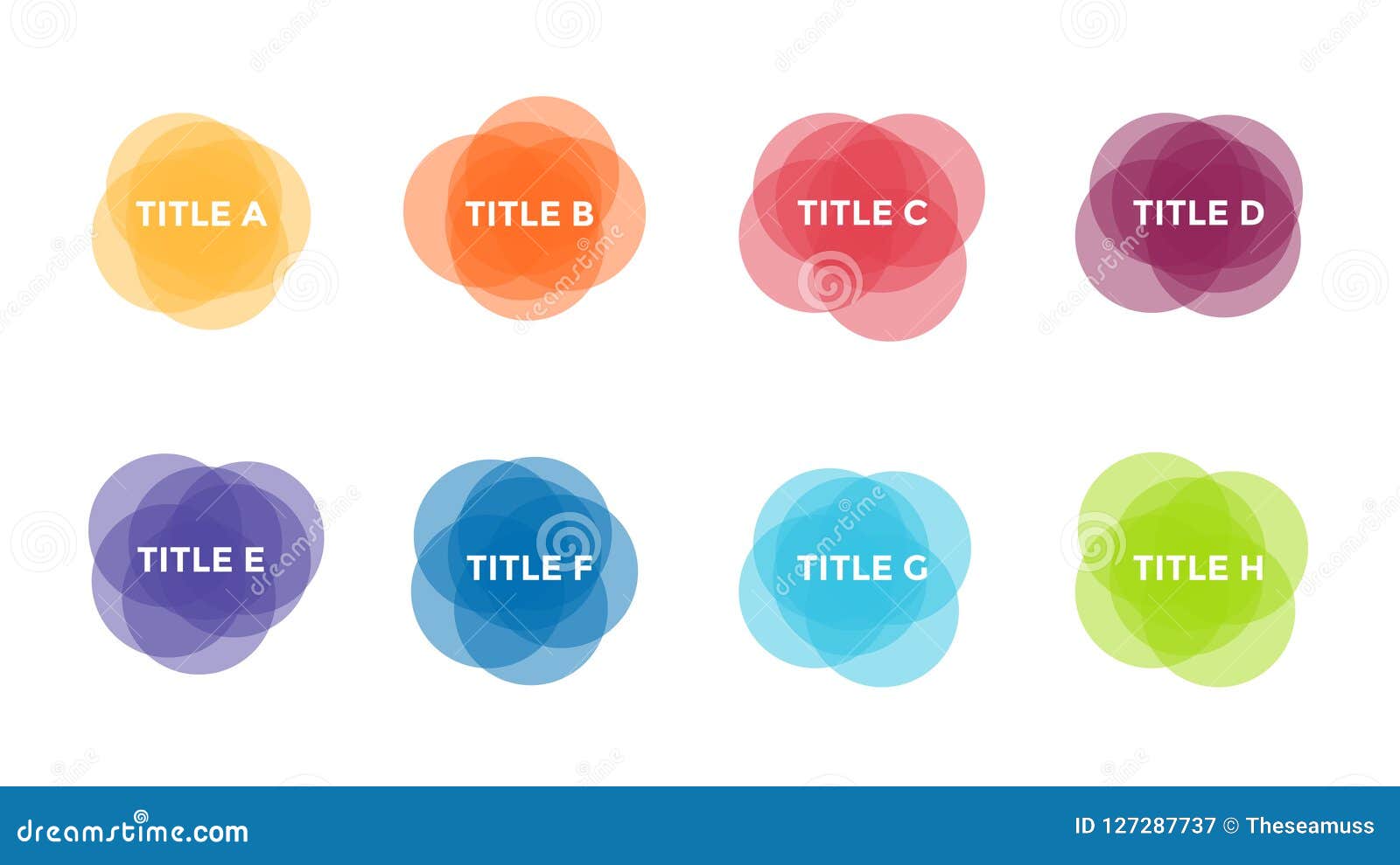 Vector Infographic Cycle Diagram Labels Graph Stickers Presentation Chart Business Concept